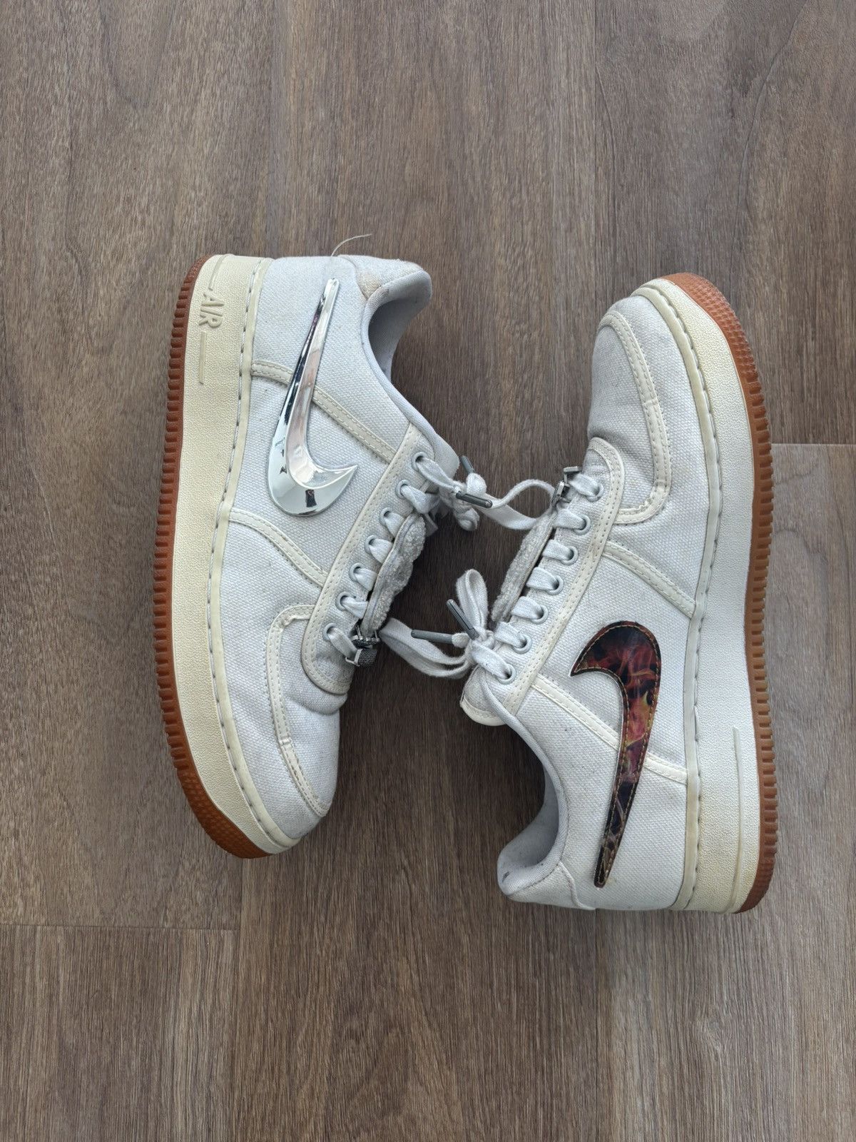 Nike × Travis Scott Travis Scott Air Force 1 White 9.5 Size US 9.5 / EU 42-43 - 2 Thumbnail