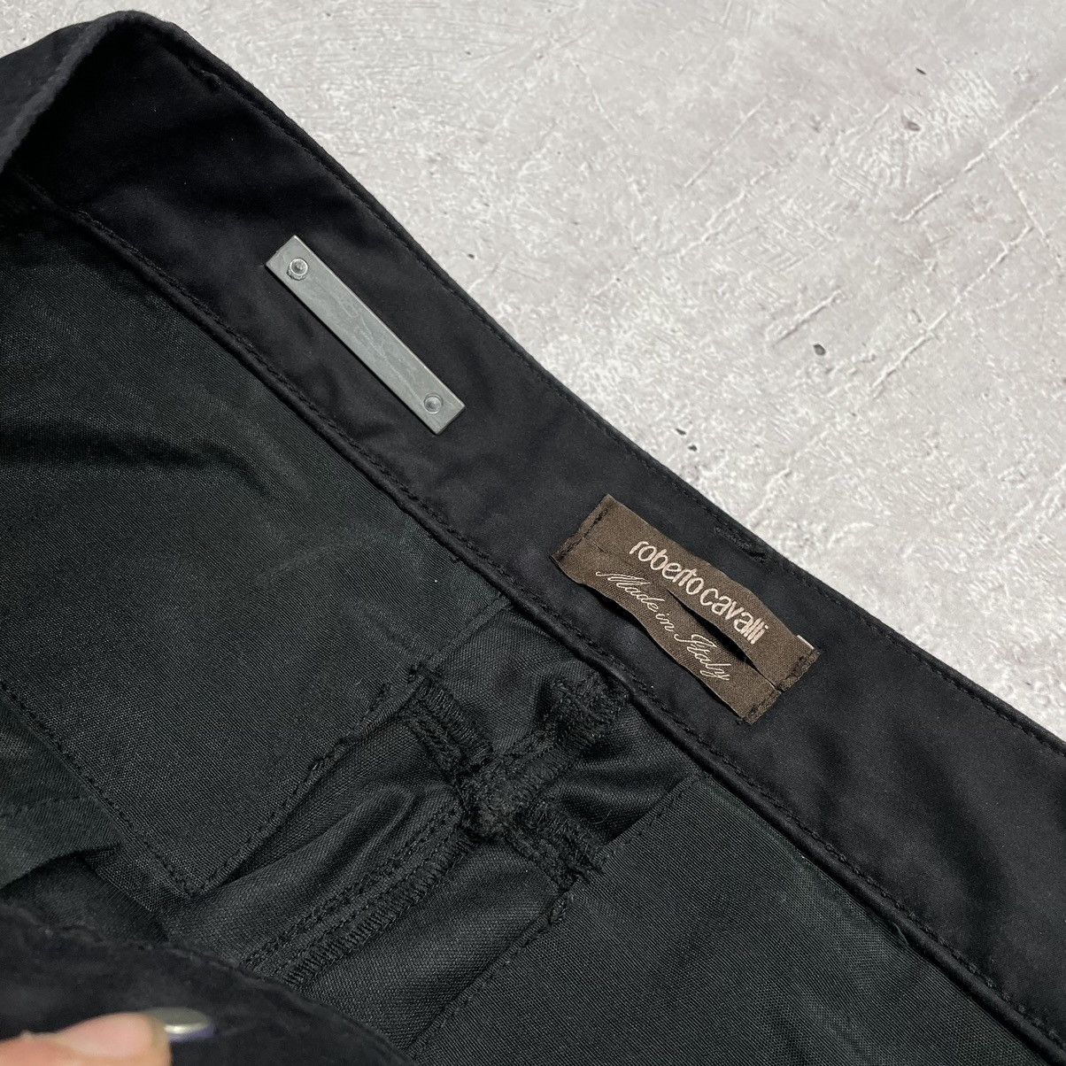 Designer × Roberto Cavalli × Vintage Vintage Roberto Cavalli casual pants leather detail y2k Size US 29 - 6 Thumbnail
