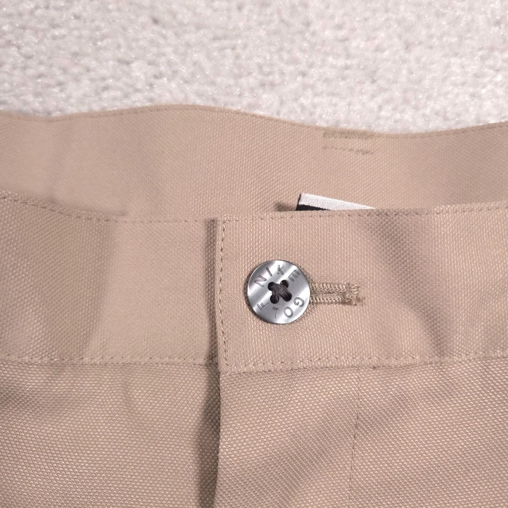 Nike Nike Golf Pants Mens 34 Beige Twill Pleated Moisture Wicking Performance Regular Straight Leg Pants Mens Golf Size US 34 / EU 50 - 4 Thumbnail