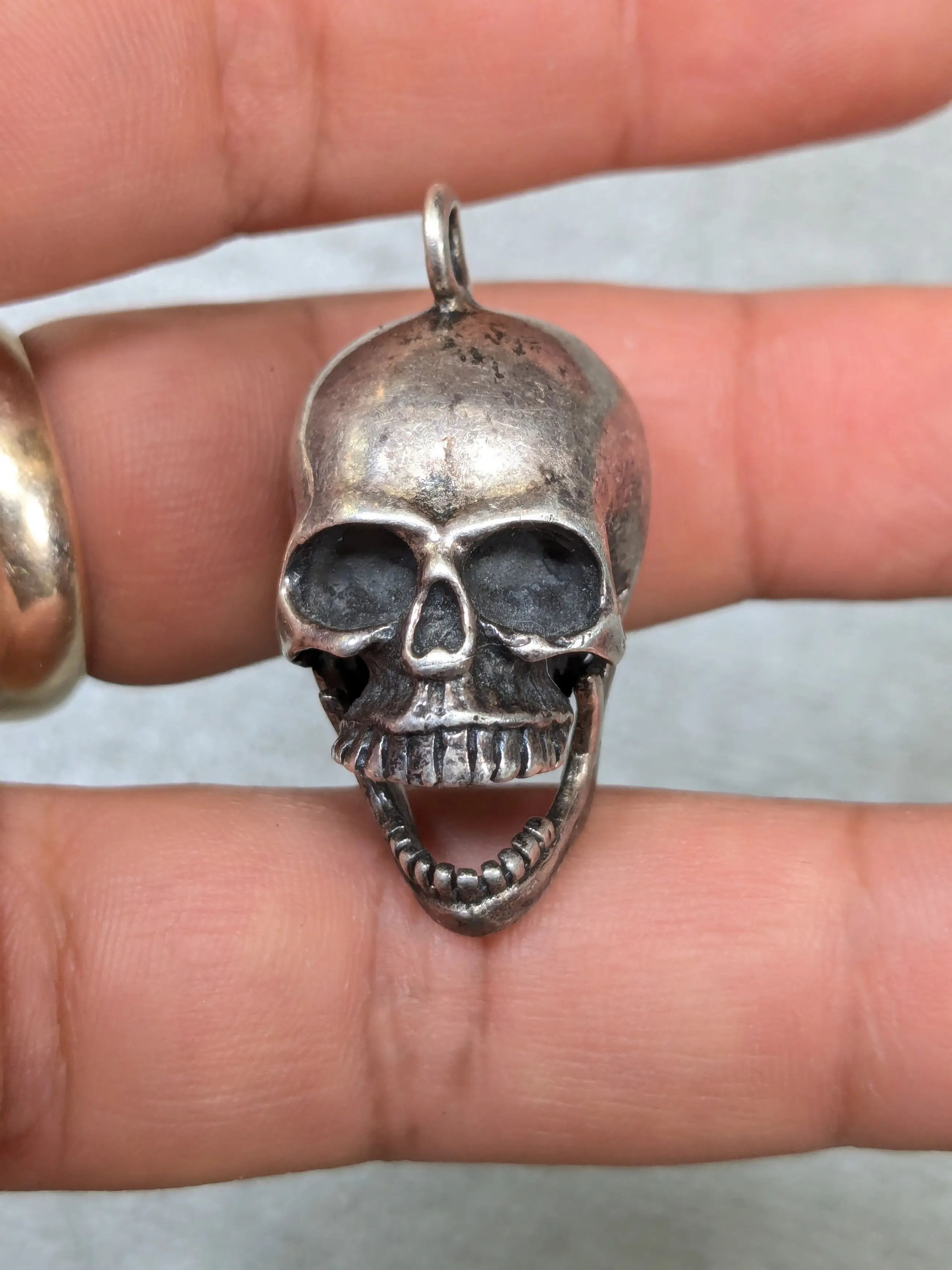 Vintage Vintage Skull Pendant Skeleton Locket Punk Rock Biker Y2K Size ONE SIZE - 9 Thumbnail