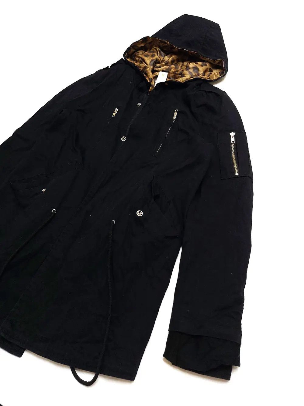 Attachment Rare! Attachment by Kazuyuki Kumagai Black Leopard Parka Size US S / EU 44-46 / 1 - 6 Thumbnail