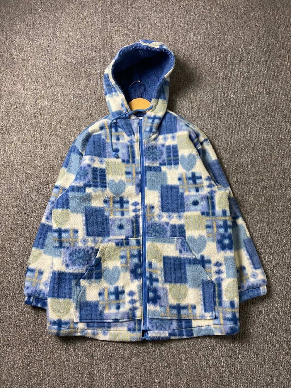 Japanese Brand LILIPET Brand Patterned Fleece Hoodie Jacket (191) Size US M / EU 48-50 / 2 - 1 Thumbnail