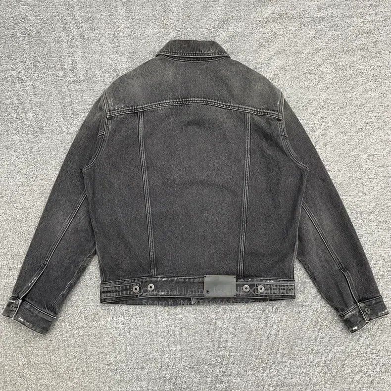 Valentino Valentino Grey big destruction denim jacket jacket Size M / US 6-8 / IT 42-44 - 2 Thumbnail