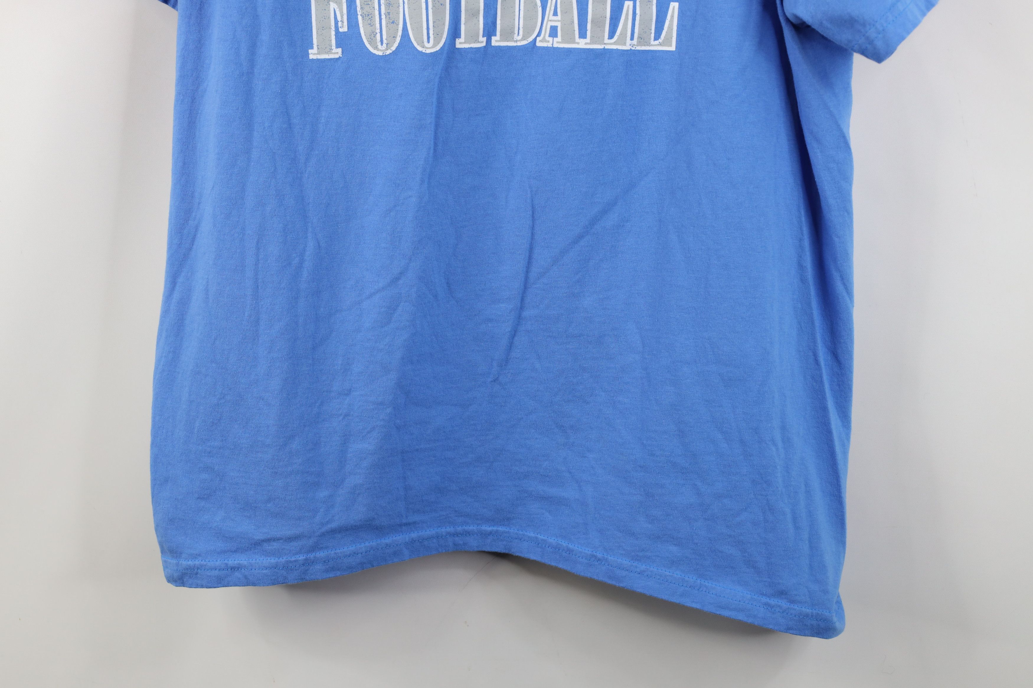 Vintage Vintage Y2K Retro Logo Detroit Lions Football T-Shirt Blue Size US XL / EU 56 / 4 - 3 Thumbnail