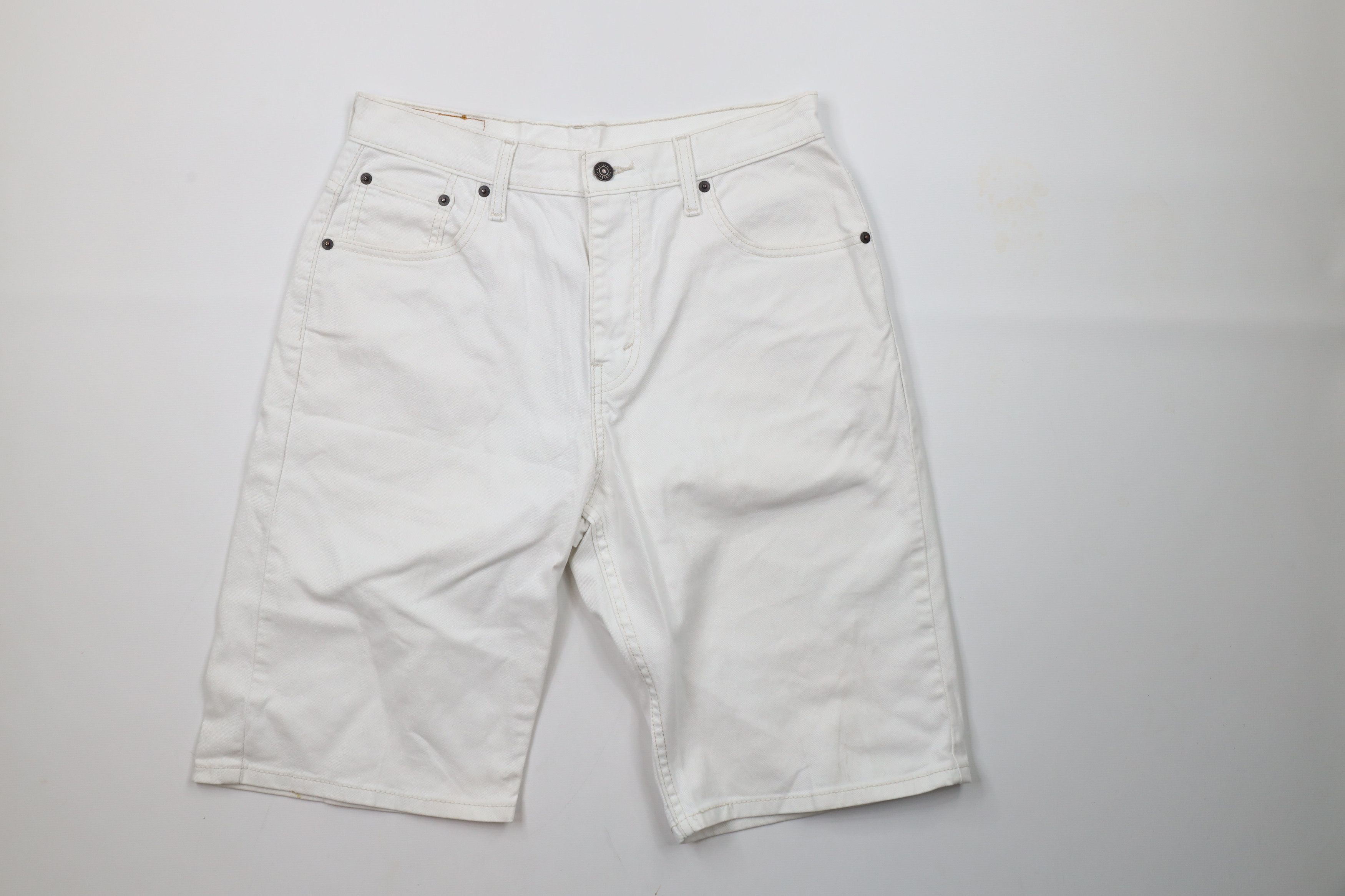 Levi's × Vintage Vintage Y2K Levis 569 Fit Denim Jean Shorts Jorts White Size US 30 / EU 46 - 1 Thumbnail