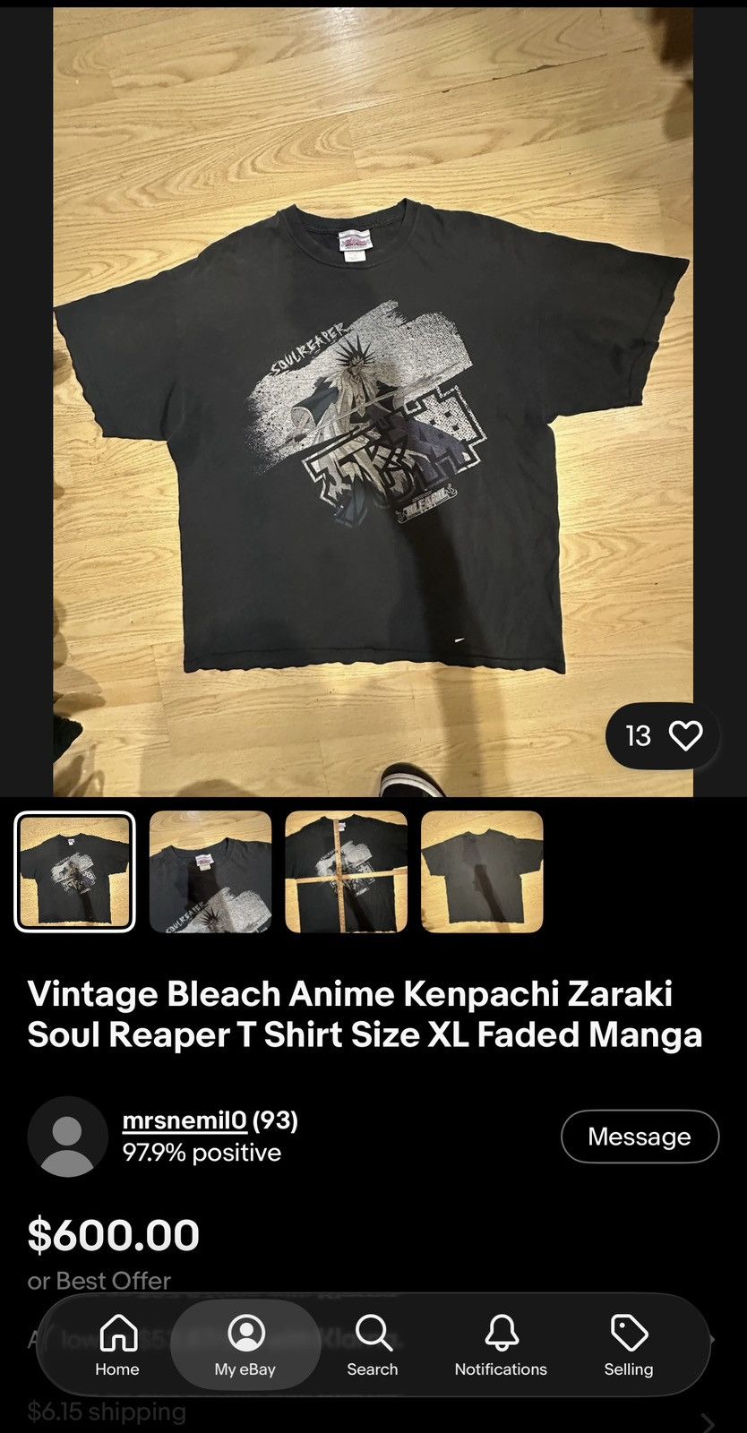 Anime Super Rare Bleach Anime Kenpachi Shirt Medium Size US M / EU 48-50 / 2 - 5 Thumbnail