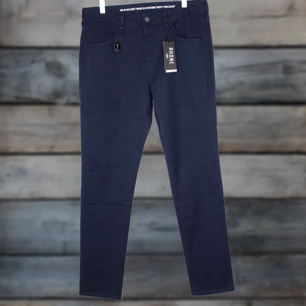 Rhone Rhone Everyday Twill 5 Pocket Slim Pants Size 32 x 33 Navy Blue 101253 Size US 32 / EU 48 - 1 Thumbnail