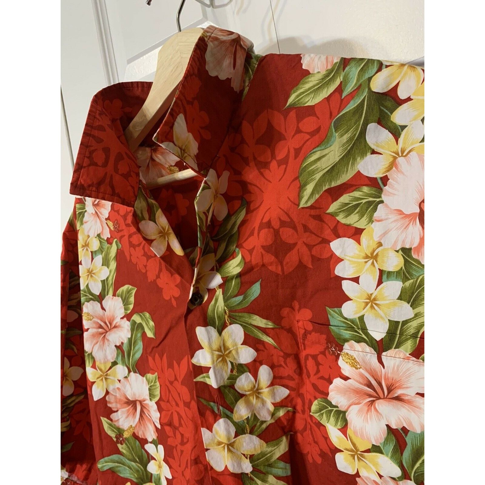 TY Hawaiian Men’s Sz 2XL Short Sleeve Cotton Shirt Made In H