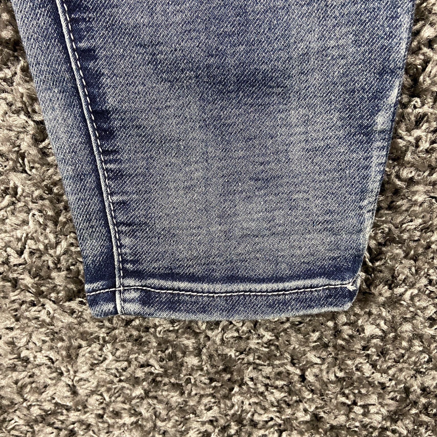 Vintage Maurices Jeans Skinny Distressed Blue Medium Women M Regular Size 32" / US 10 / IT 46 - 2 Thumbnail
