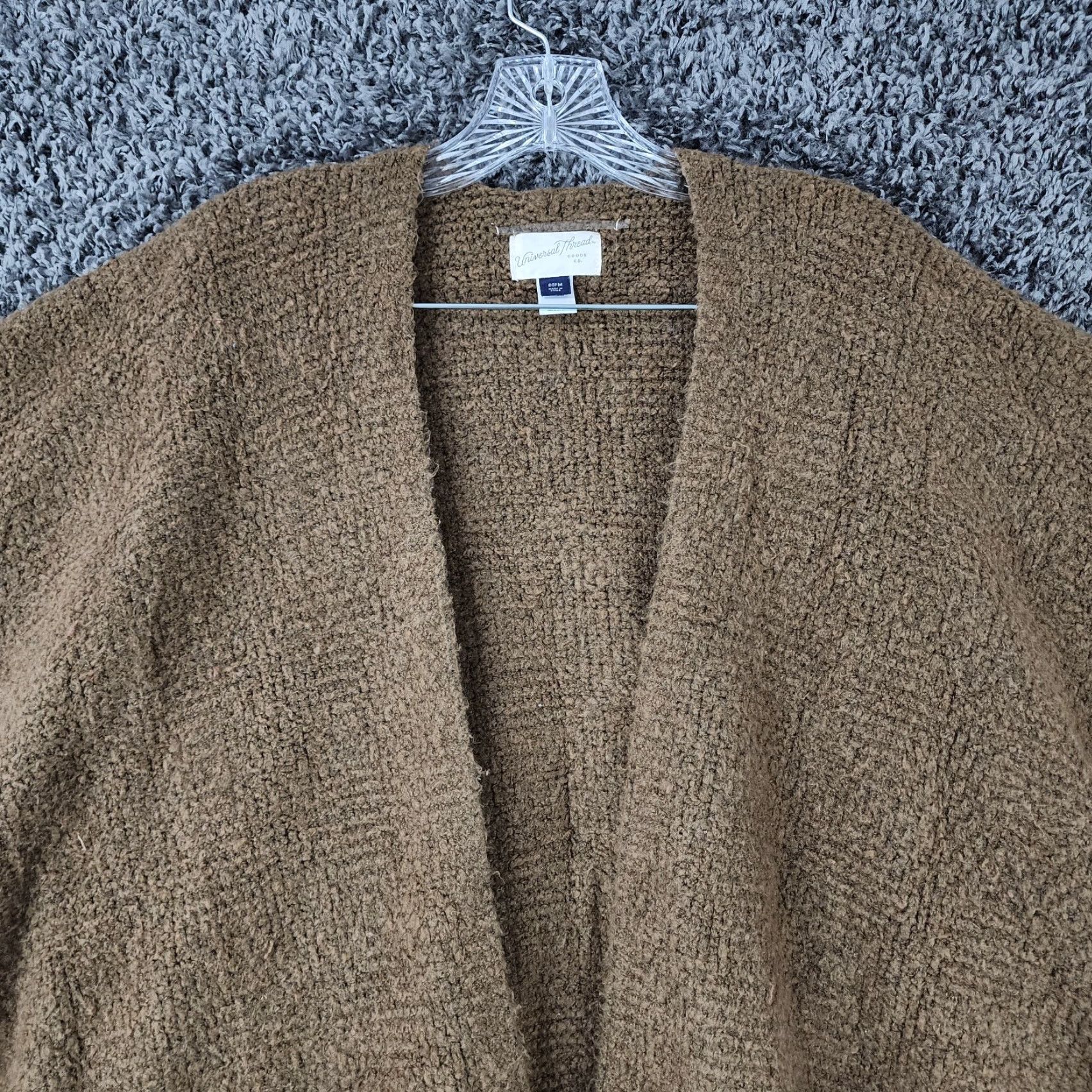 Vintage Universal Thread Womens Brown Soft Blanket Shawl Cardigan Size OSFM Size ONE SIZE - 4 Thumbnail