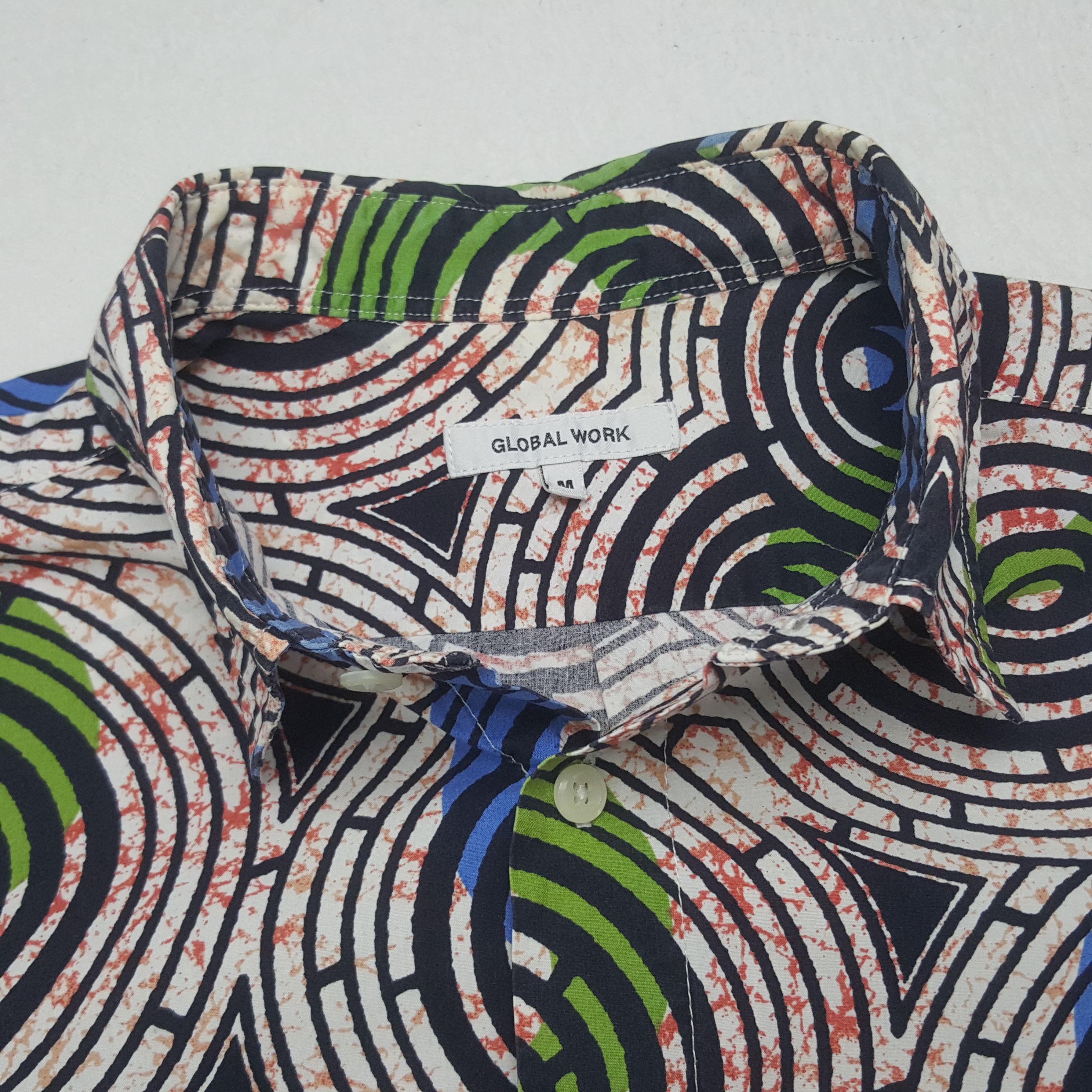 Global Work Vintage Global Work Hawaii Style Button Up Shirt Size US S / EU 44-46 / 1 - 4 Thumbnail