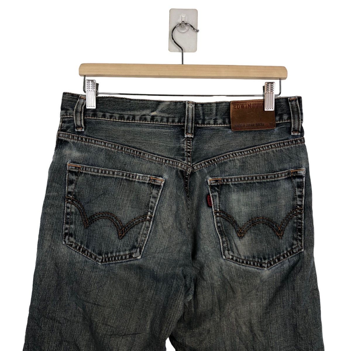 Japanese Brand ☄️90’s DISTRESSED DENIM JEANS EDWIN 503 MADE IN JAPAN Size US 30 / EU 46 - 8 Thumbnail