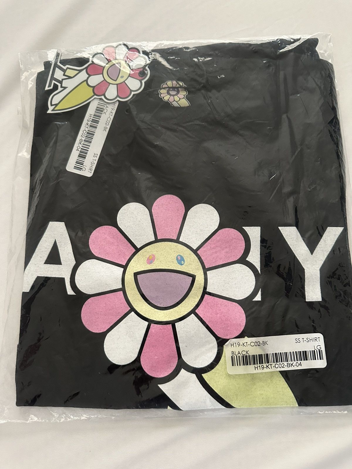 image of Octobers Very Own x Takashi Murakami Ds Ovo X Murakami Surplus Flower Owl T-Shirt in Black (Size La