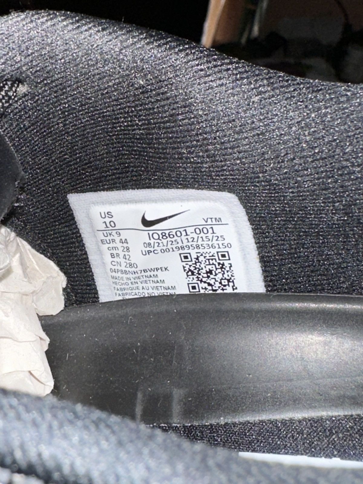Fragment Design × Nike Nike Air Liquid Max Fragment Black Size US 10 / EU 43 - 7 Thumbnail