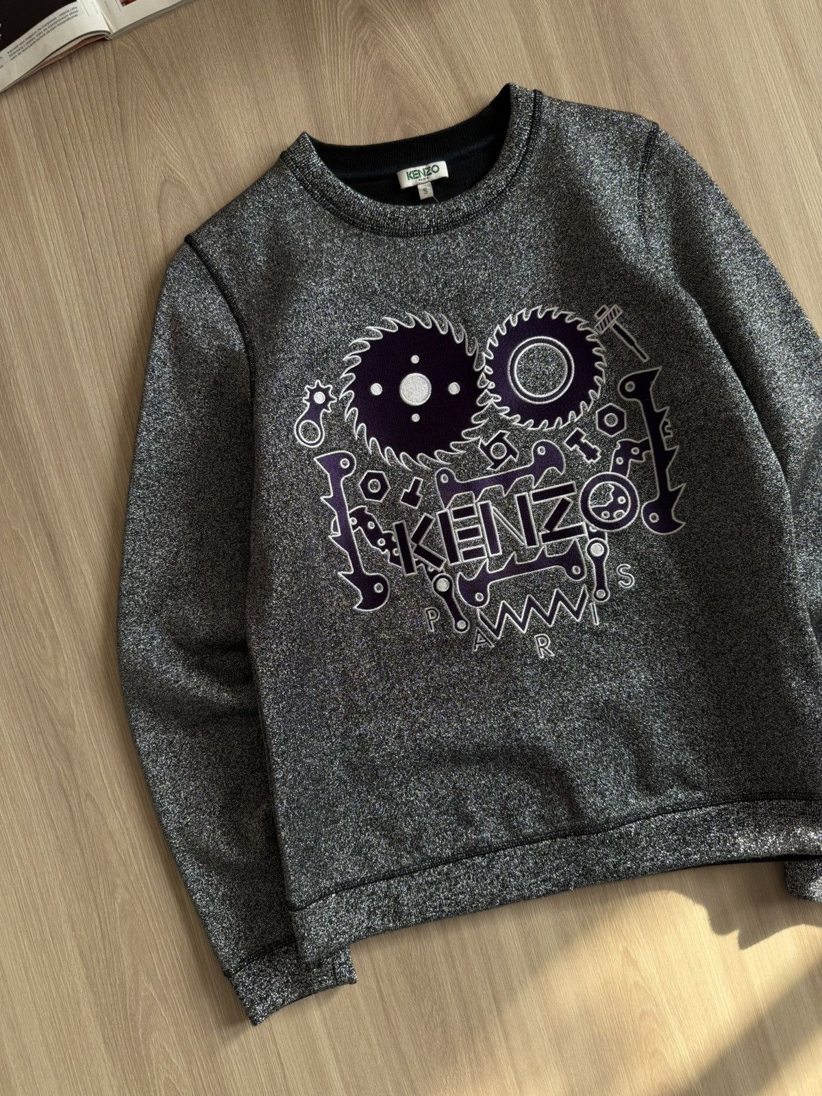 Kenzo Vintage RARE Kenzo Embroidered Monster Sweatshirt 90s Size S / US 4 / IT 40 - 4 Thumbnail