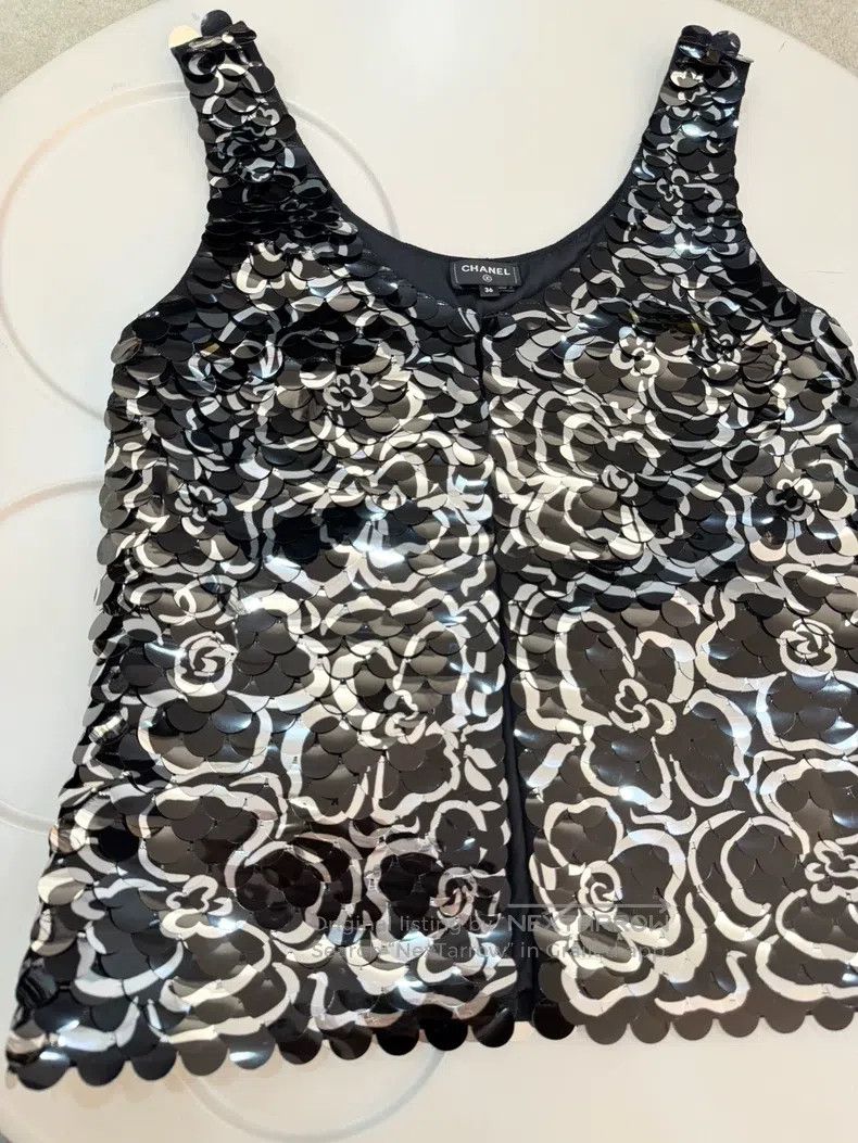 Chanel Chanel Camelia sequin vest Size XS / US 0-2 / IT 36-38 - 4 Thumbnail