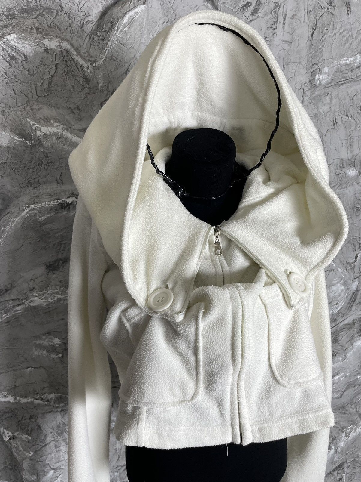 Japanese Brand Y2K Huuuge Hood Huge Buttons Hoodie LGB Japanese Style Size US M / EU 48-50 / 2 - 6 Thumbnail