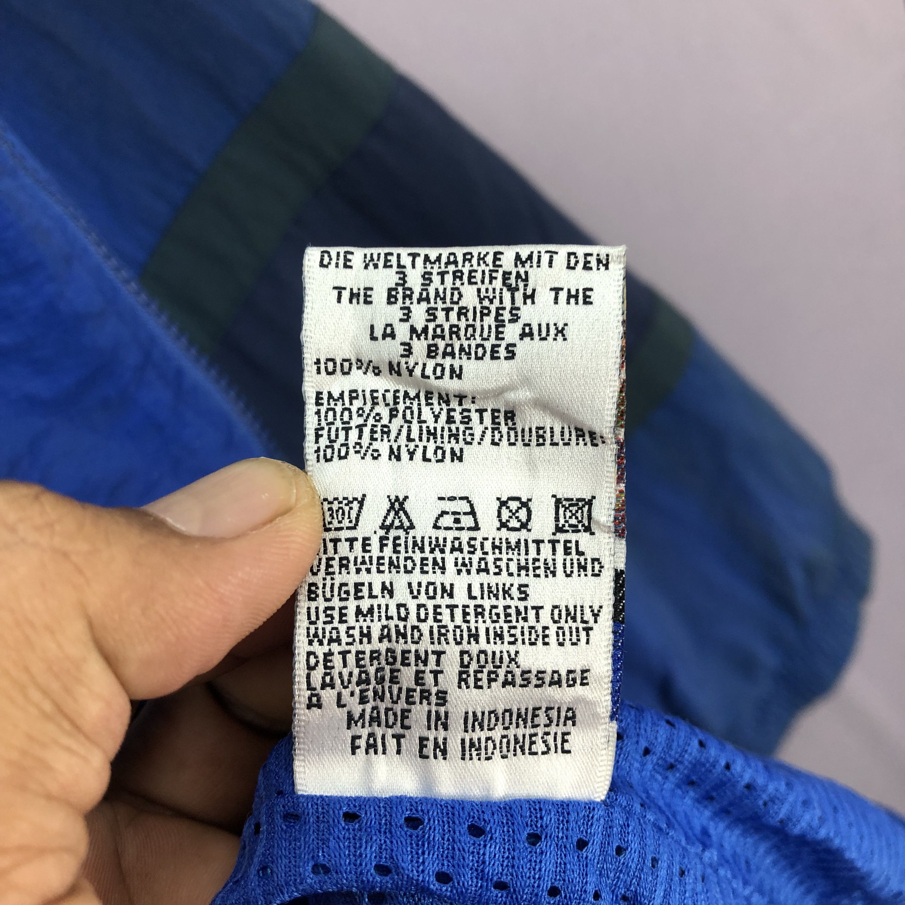 Adidas × Vintage Vintage 90s Dirty Adidas Windbreaker Zipper Jacket Size US L / EU 52-54 / 3 - 10 Thumbnail