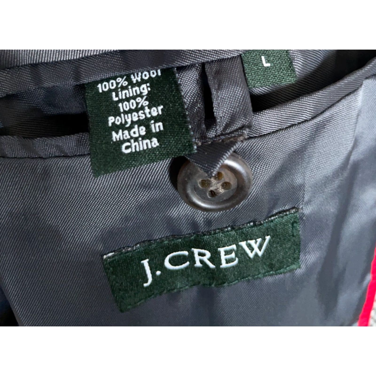J.Crew J.Crew Harris Tweed Sport Coat Men's Large Gray Herringbone 3 Button Jacket Size US L / EU 52-54 / 3 - 4 Thumbnail