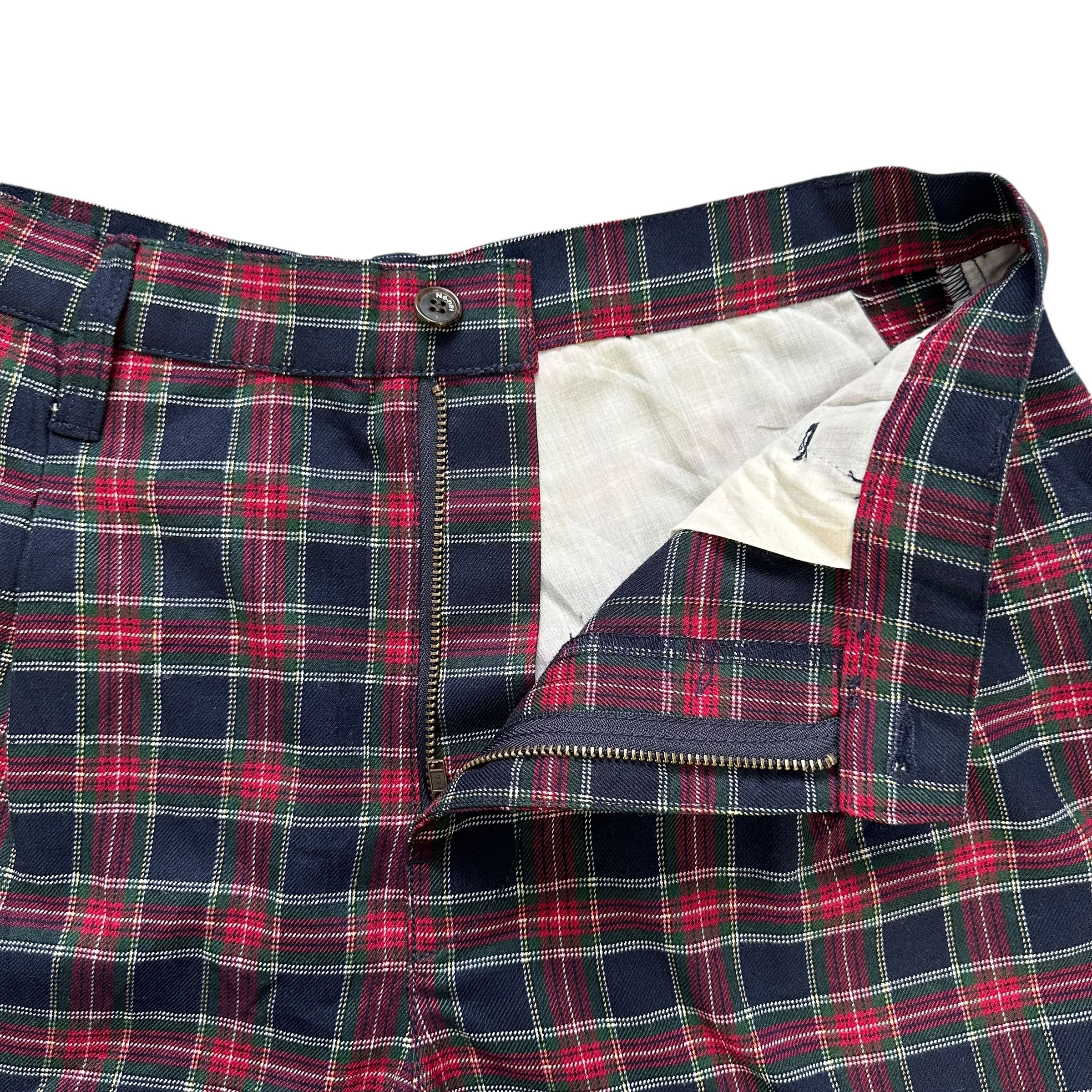 Issey Miyake Ne-Net Back Patches Logo Checked Shorts Pant #A57-1312 Size US 26 / EU 42 - 7 Thumbnail