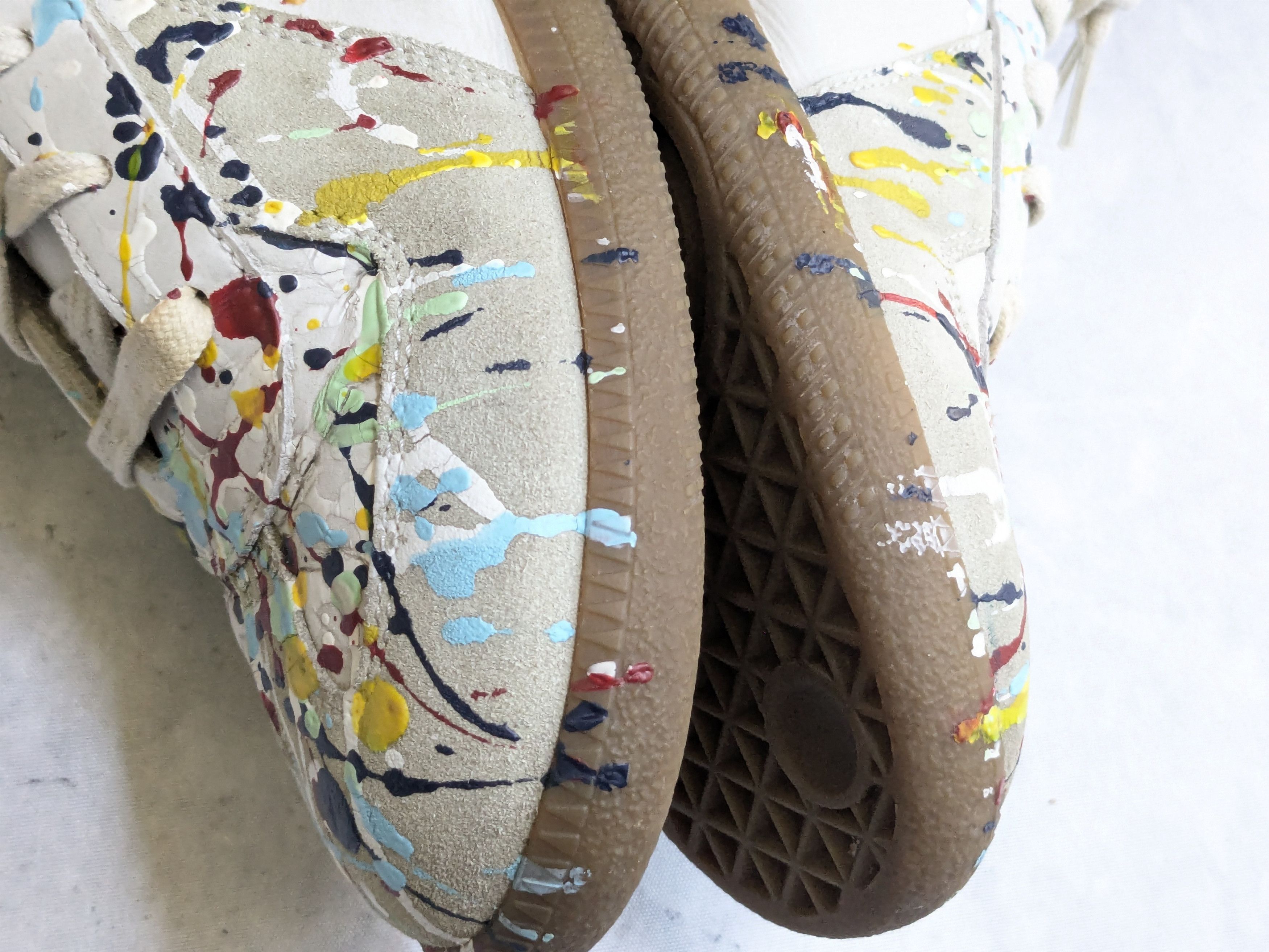 Maison Margiela Maison Margiela Replica GAT Paint Splatter 12 45 Low Top Gum Size US 12 / EU 45 - 13 Thumbnail