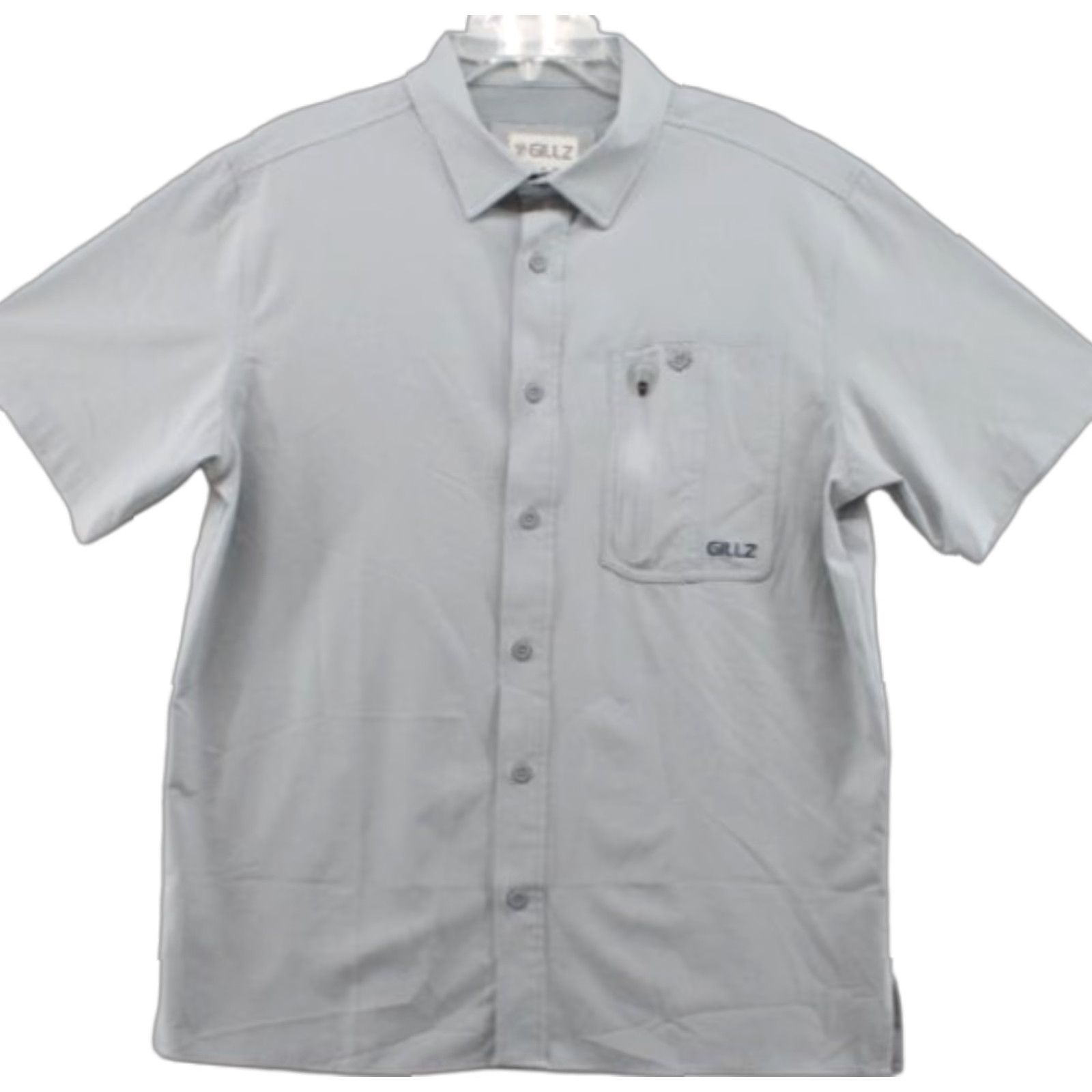 Vintage Gillz Fishing Tech Shirt Mens M Gray Vented Short Sleeve Button-Up Casual Shirt Size US M / EU 48-50 / 2 - 1 Thumbnail