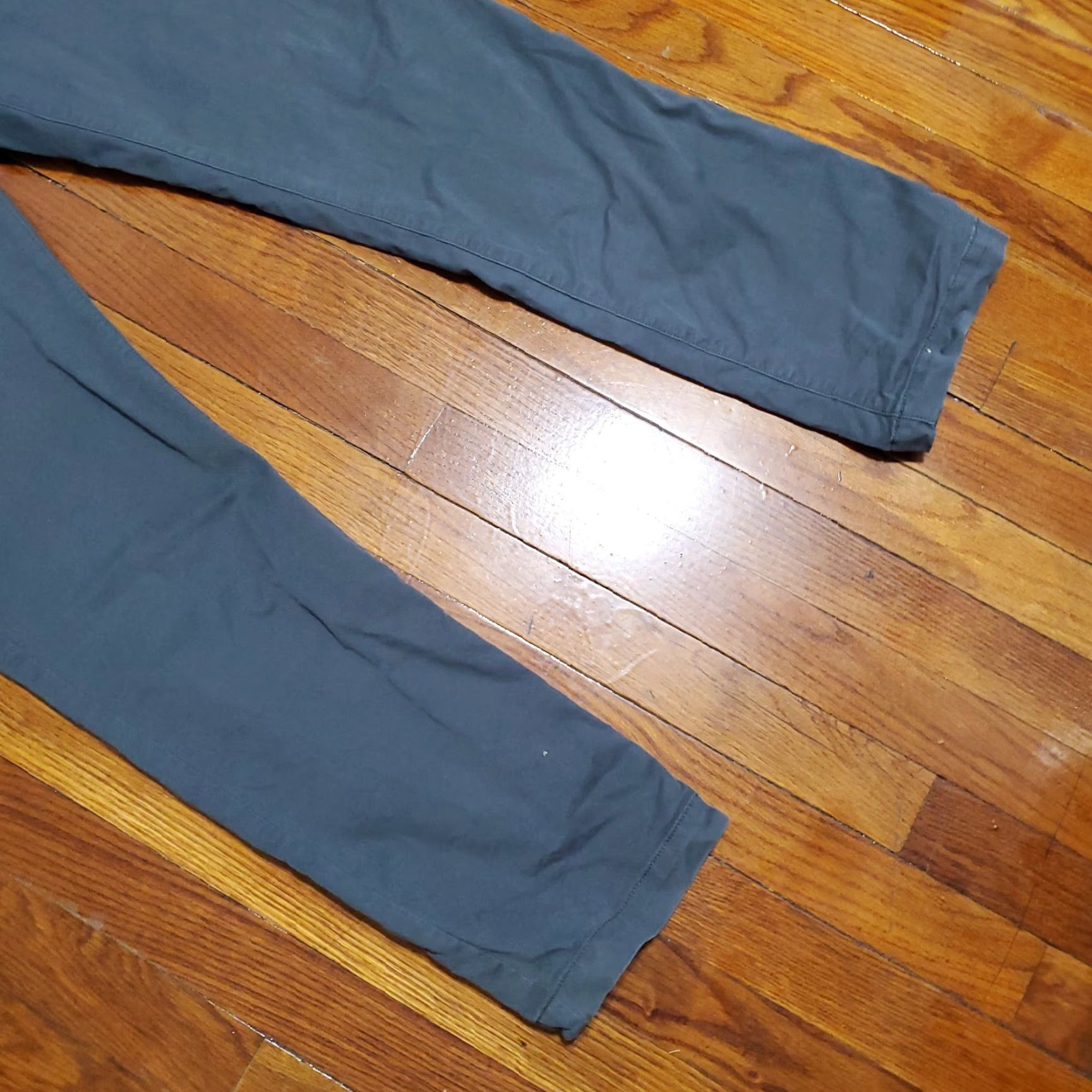 Flint And Tinder Flint & Tinder Pants Mens 32x32 Chino Straight Slim Gray 5-Pocket Zipper Button Logo Street City USA Vintage: No Size US 32 / EU 48 - 6 Thumbnail