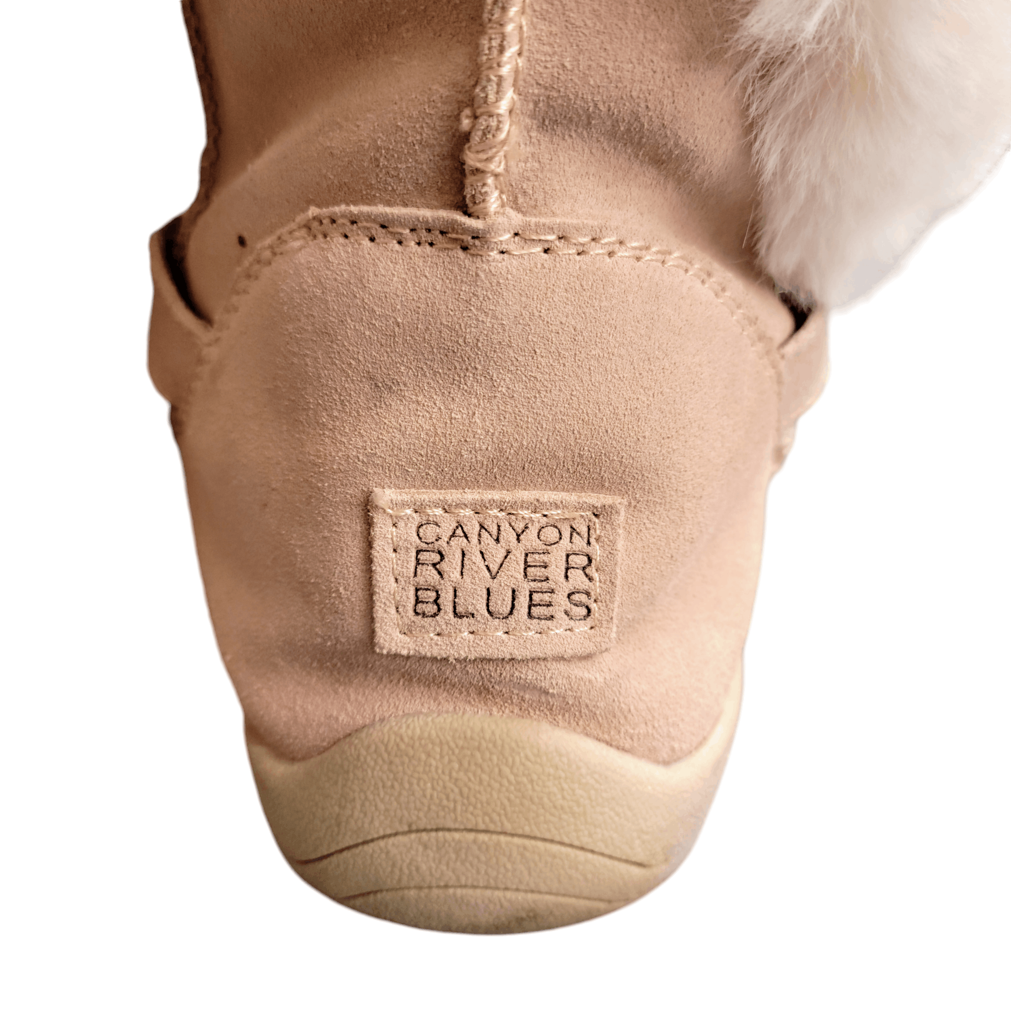 NBDN Nobrandedon Canyon River Blues Tan Seude Rhinestone Soft Winter Booties Size US 8 / IT 38 - 4 Thumbnail