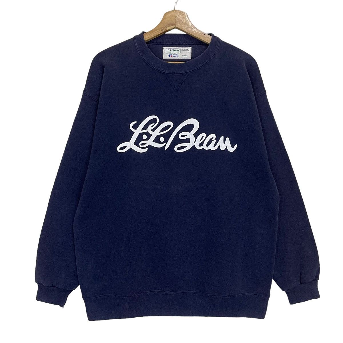 L.L. Bean × Russell Athletic LL Bean By Russell Athletic Big Logo Crewneck Sweathirt Size US M / EU 48-50 / 2 - 1 Thumbnail
