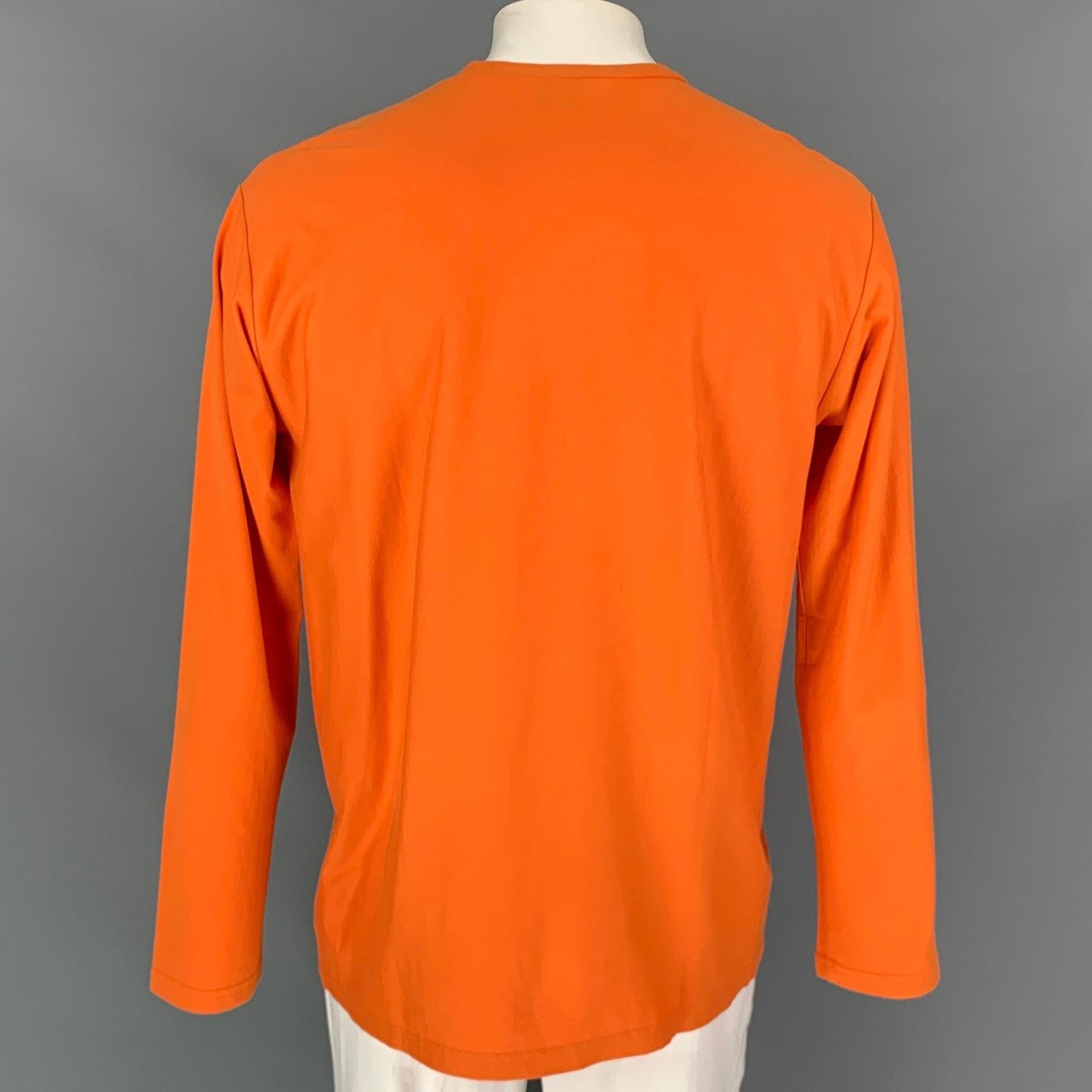 Other XL Orange Dark Wave Applique Cotton Long Sleeve T-shirt Size US XL / EU 56 / 4 - 3 Thumbnail
