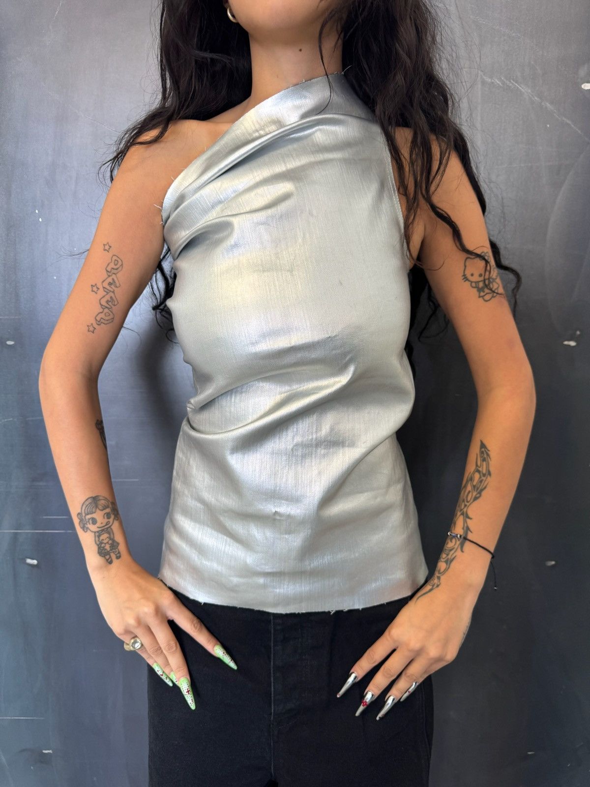Rick Owens Rick Owens Sample FW22 Strobe Aluminum Bustier Top Size S / US 4 / IT 40 - 1 Thumbnail