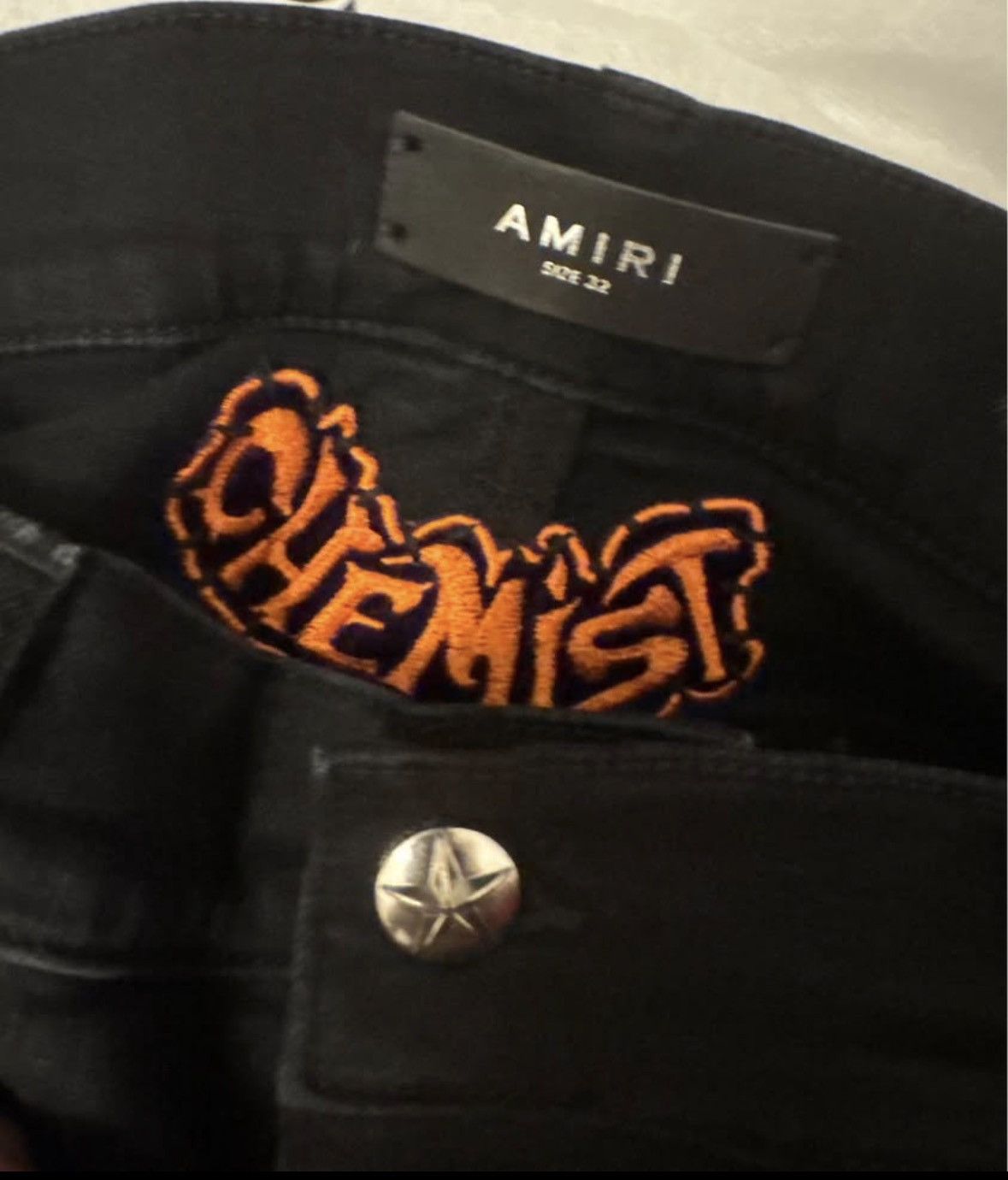 Amiri Amiri x Chemist Orange Star Jeans Size US 32 / EU 48 - 4 Thumbnail