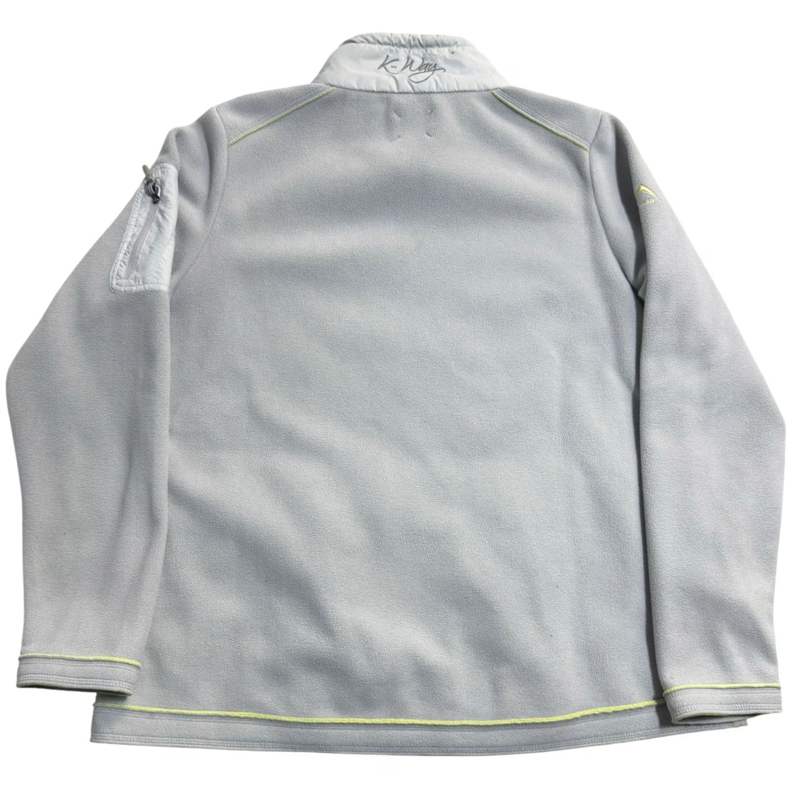 K-Way K-Way Jacket Women 1XL Gray Sherpa Fleece Full Zip Pockets Outdoor Warm Size XL / US 12-14 / IT 48-50 - 2 Thumbnail