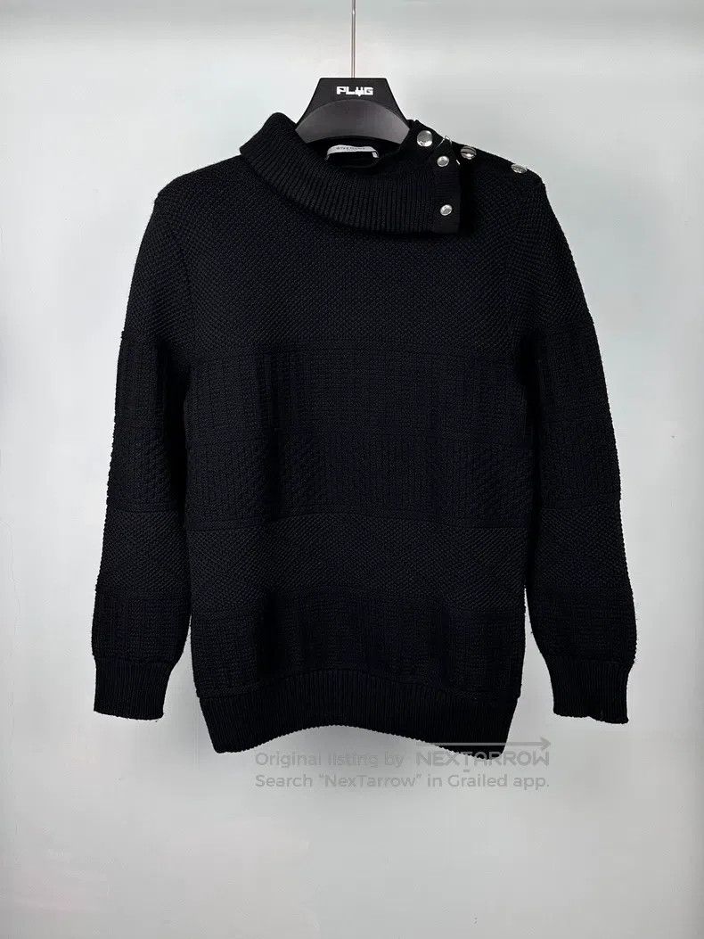 Givenchy Givenchy High Neck Zip-Up Knit Sweater Size US L / EU 52-54 / 3 - 2 Thumbnail