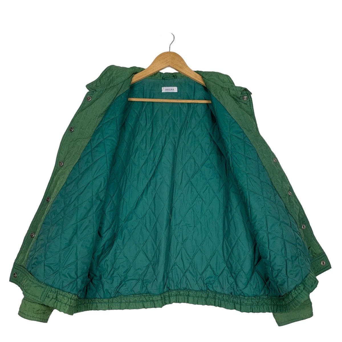 Japanese Brand CHILRA Stall Cast River Logo Faded Green Jacket #1028-C46 Size US L / EU 52-54 / 3 - 11 Thumbnail