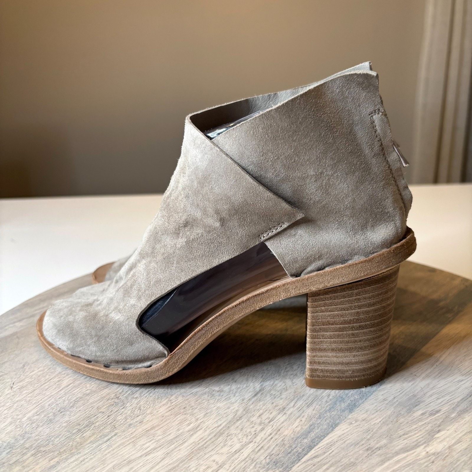 Officine Creative Officine Creative Suede Peep-Toe Ankle Bootie EU 38 US 8 Size US 8 / IT 38 - 2 Thumbnail