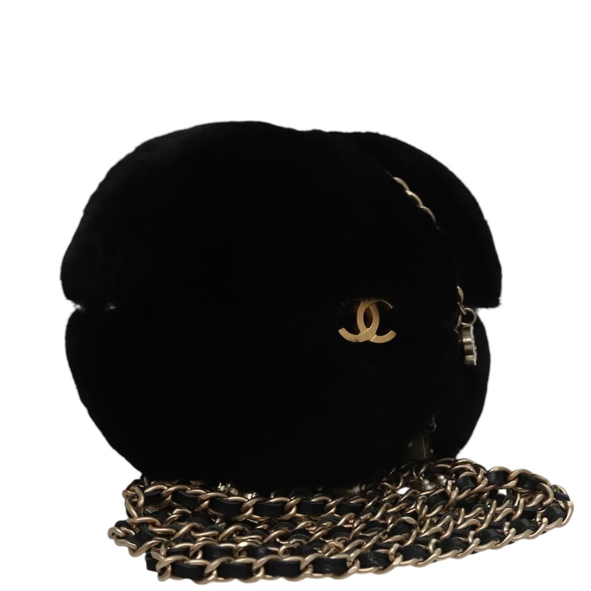 Chanel Chain Shoulder Bag Black Cc Auth 107766Am, Women's