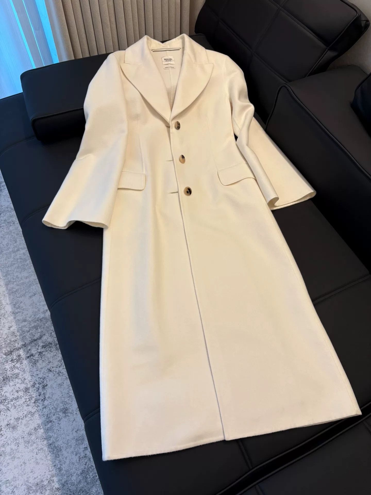 Hermes Hermes Long Woolen Coat Size US XXS / EU 40 - 1 Thumbnail