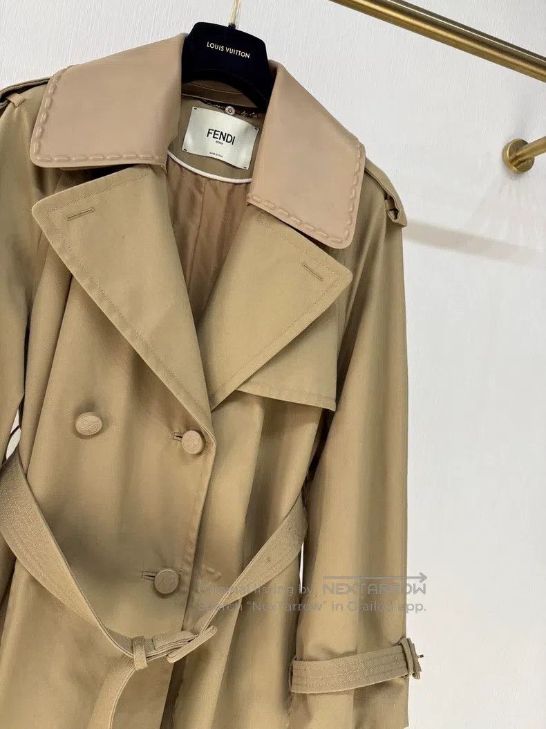 Fendi Fendi Leather Collar Patchwork Windbreaker Jacket Size XXS / US 00 / IT 34 - 4 Thumbnail