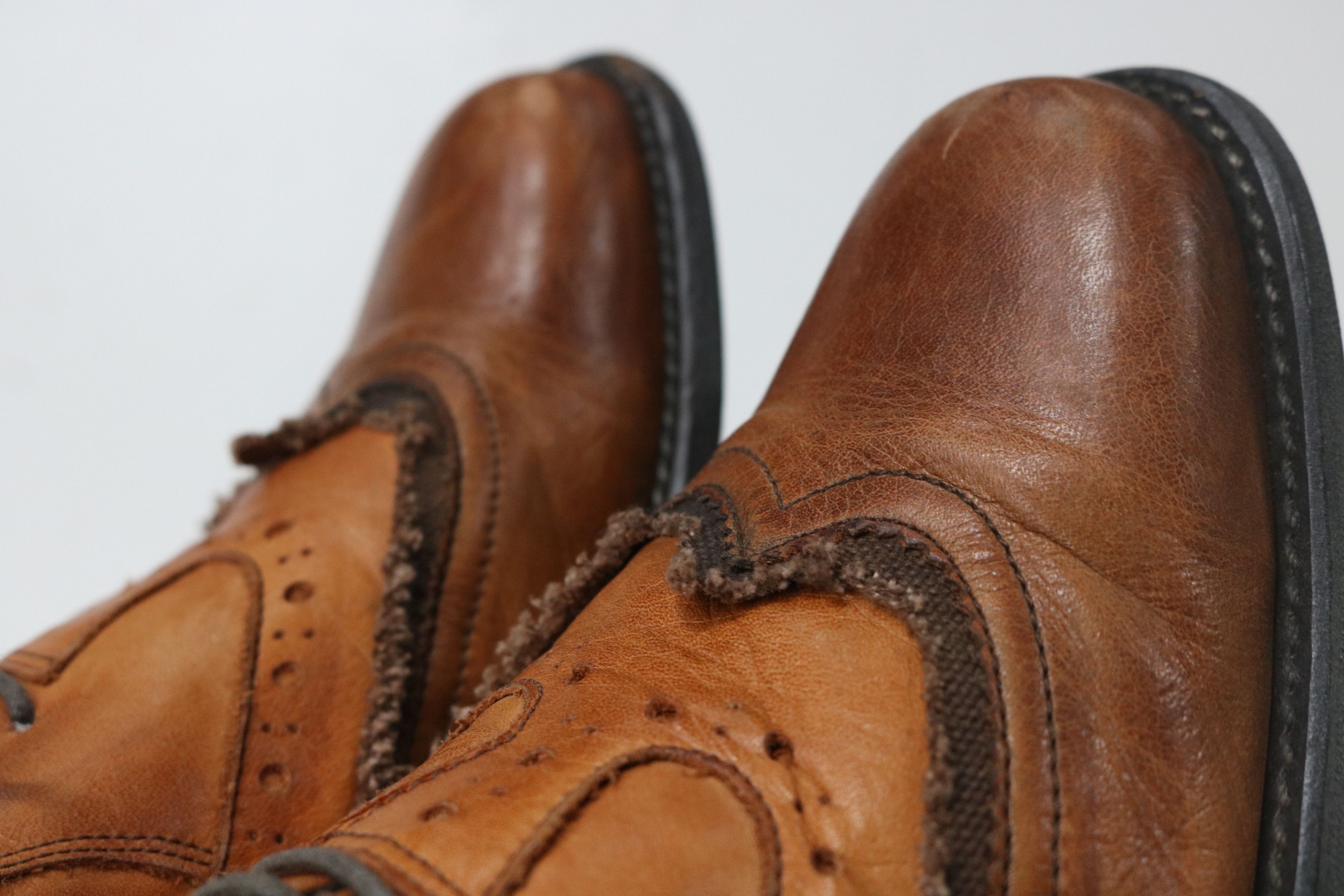 Japanese Brand WHOOP DE DOO Leather Wingtip Shoes Size US 8.5 / EU 41-42 - 6 Thumbnail