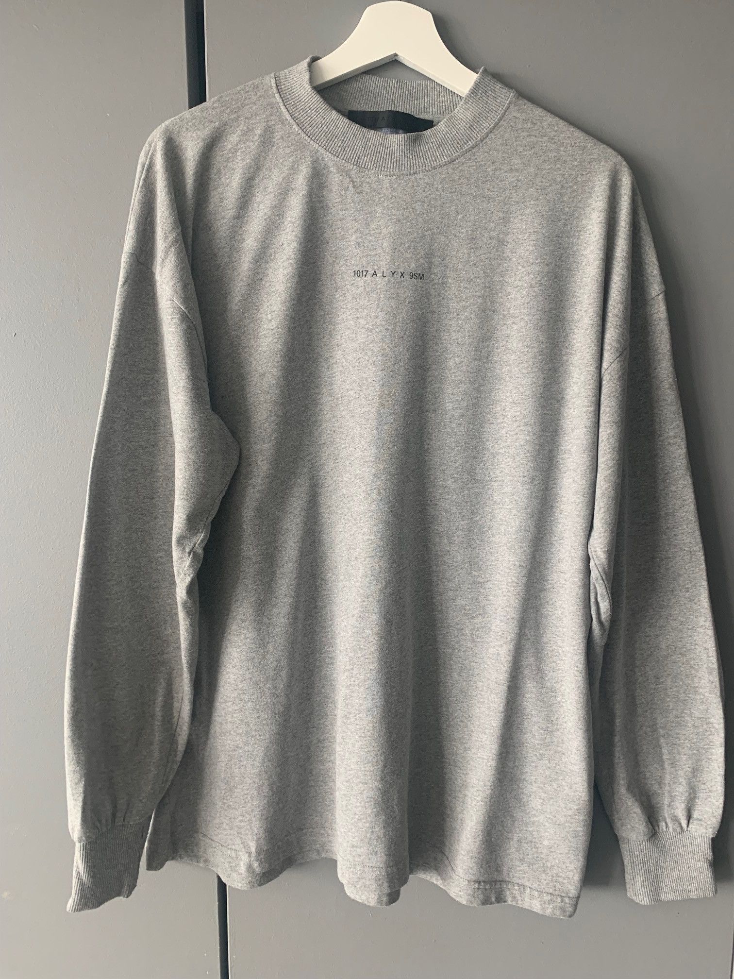 1017 ALYX 9SM Alyx Mock Neck Logo Long Sleeve (Gray) Size US S / EU 44-46 / 1 - 1 Thumbnail