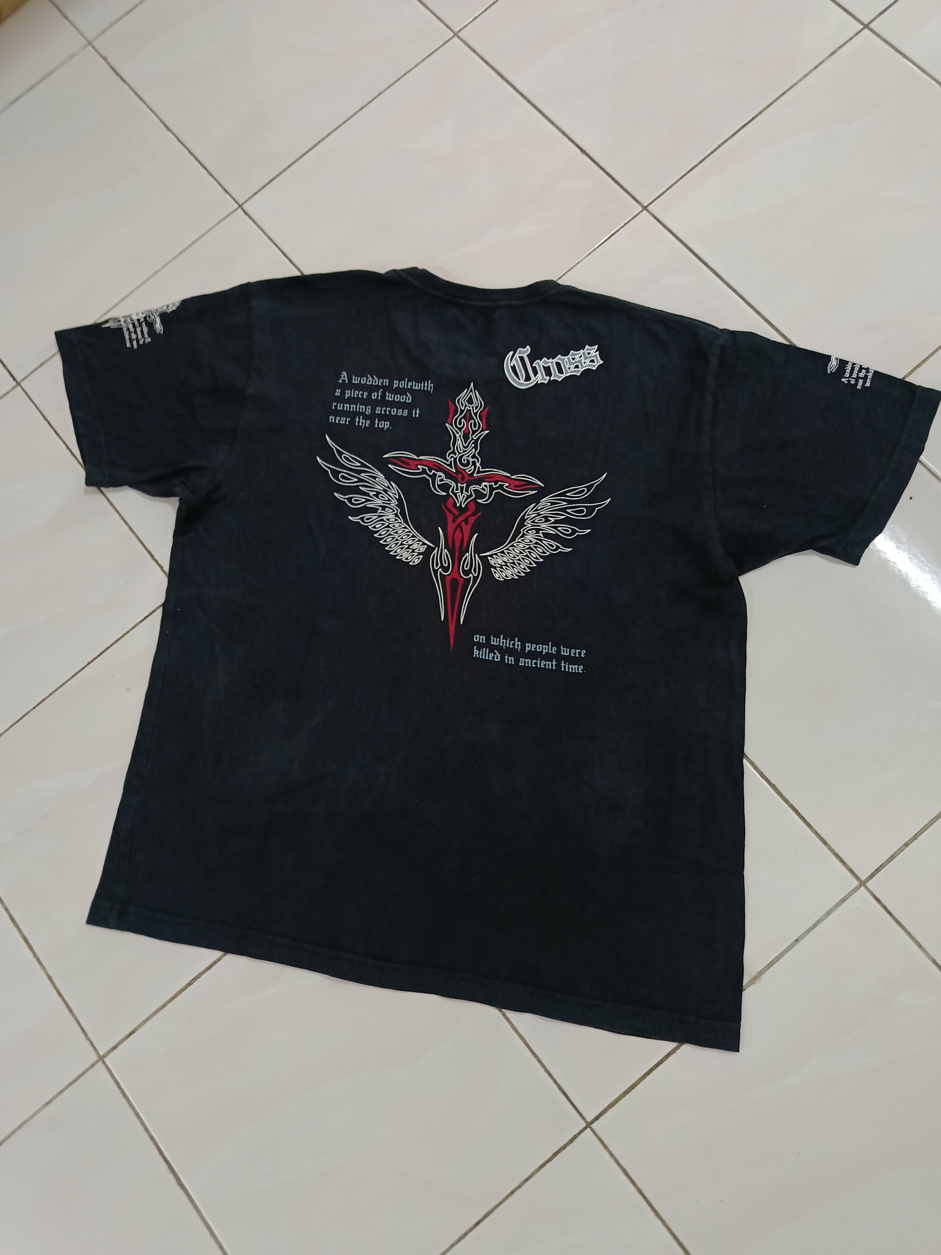 Vintage Vtg Chrome Hearts Inspired Tee Size US M / EU 48-50 / 2 - 2 Thumbnail