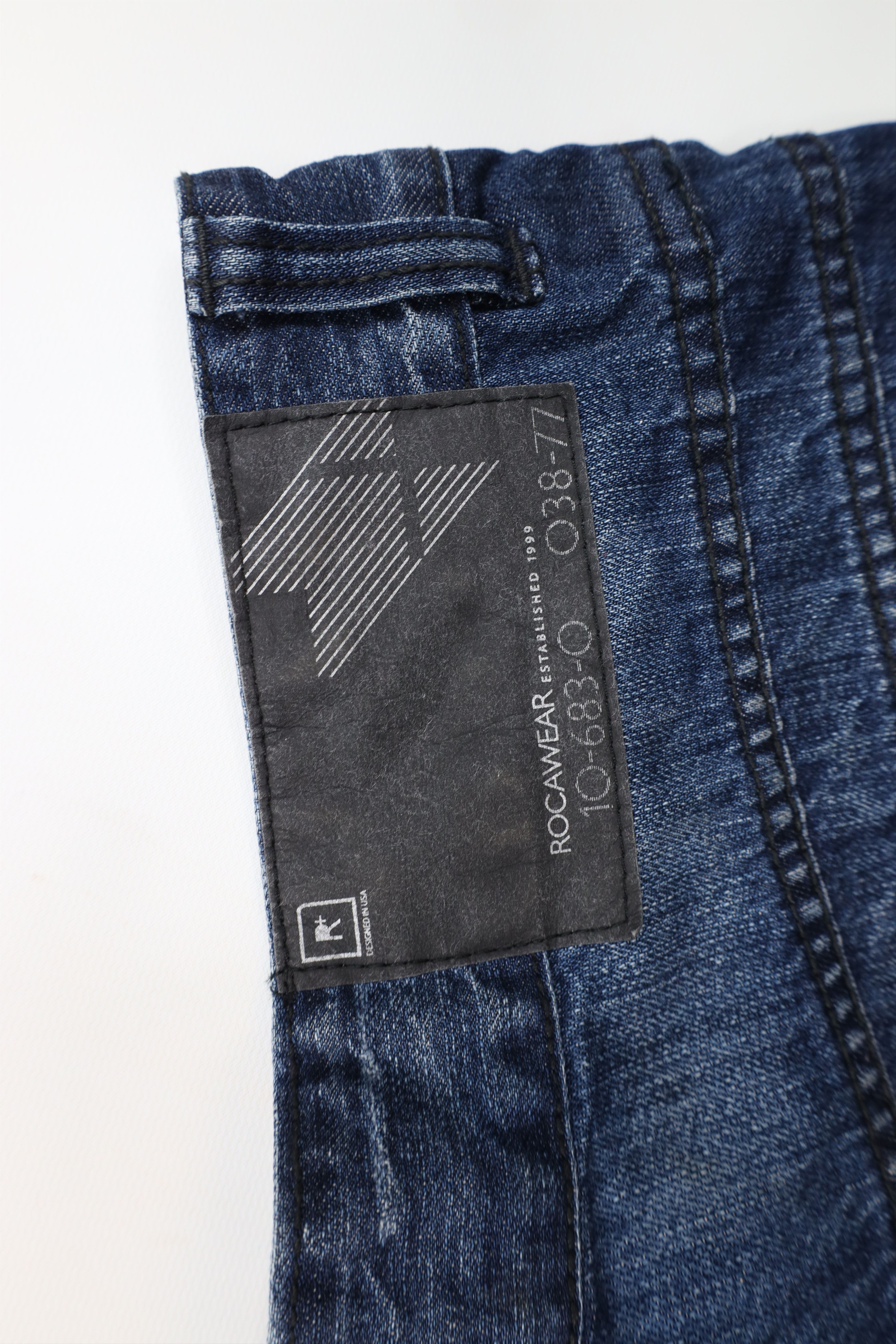 Rocawear Vintage 90s Y2K Rocawear Wide Leg Denim Jeans Blue Cotton Size US 36 / EU 52 - 13 Thumbnail