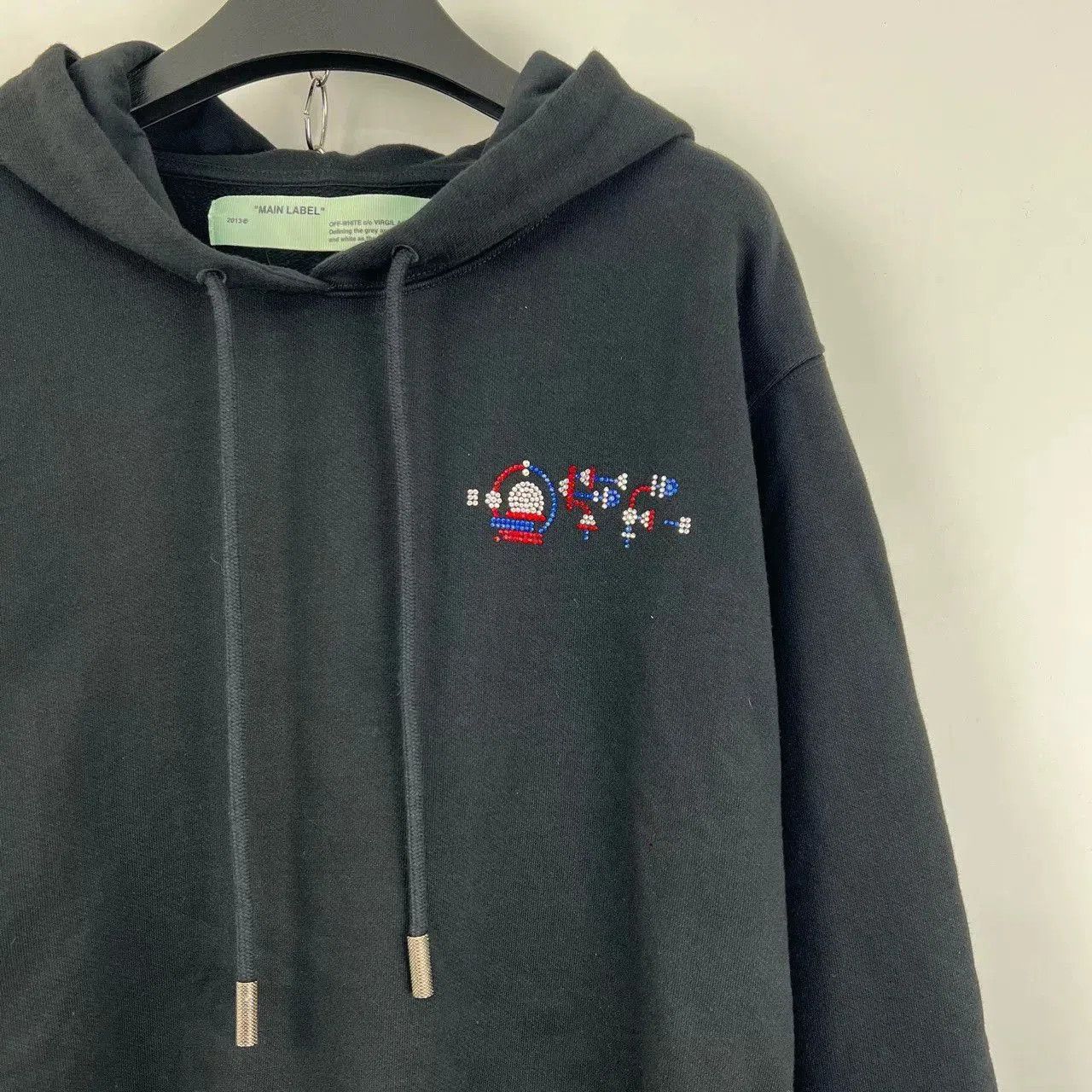 Off-White Off-White OW Colored Diamond Black Hoodie. Size S / US 4 / IT 40 - 5 Thumbnail