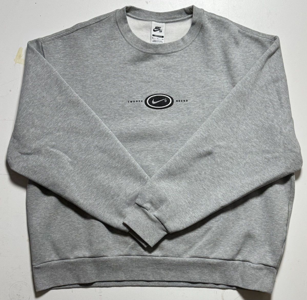 Nike SB Nike SB x Eric Koston - Fleece Skate Crew Dark Grey Heather Size US XL / EU 56 / 4 - 1 Thumbnail