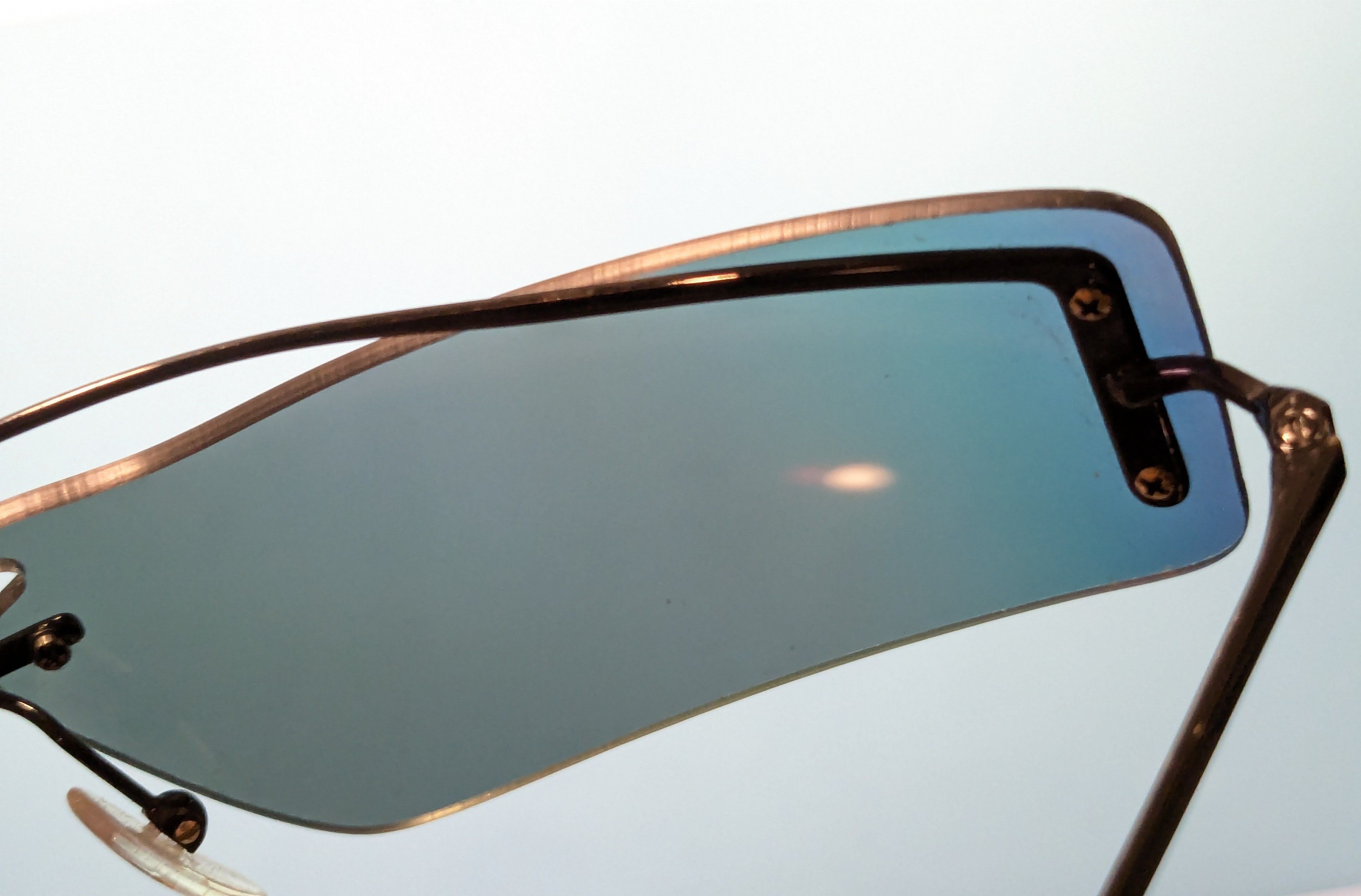 Prada Prada Sunglasses SPR61V Rainbow Mirrored Wire Rimless Size ONE SIZE - 16 Thumbnail