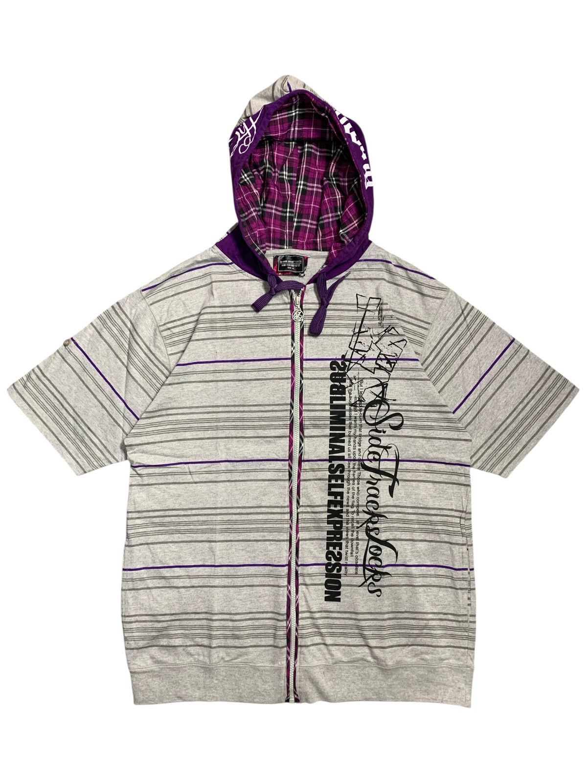 Hysteric Glamour 1990s B ONE SOUL - ZIP HOODIE SHORT SLEEVE IFSIX LGB STYLE Size US XL / EU 56 / 4 - 1 Thumbnail