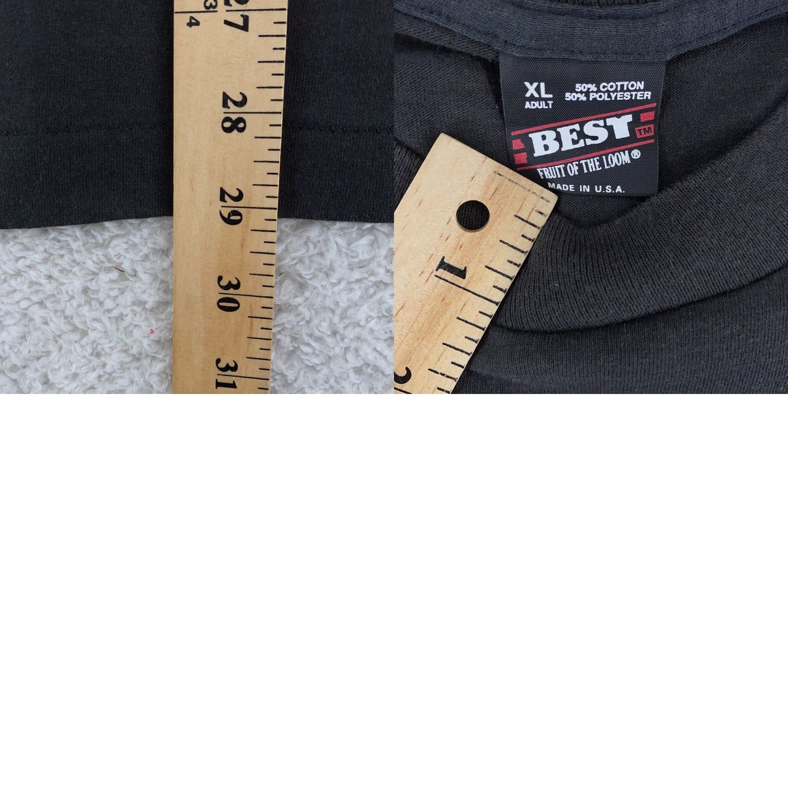 Fruit Of The Loom VINTAGE ABATE Freedom Fighter Shirt L/XL Black Motorcycle Ohio Eagle 90s Biker Mens Shirt Size US L / EU 52-54 / 3 - 8 Thumbnail