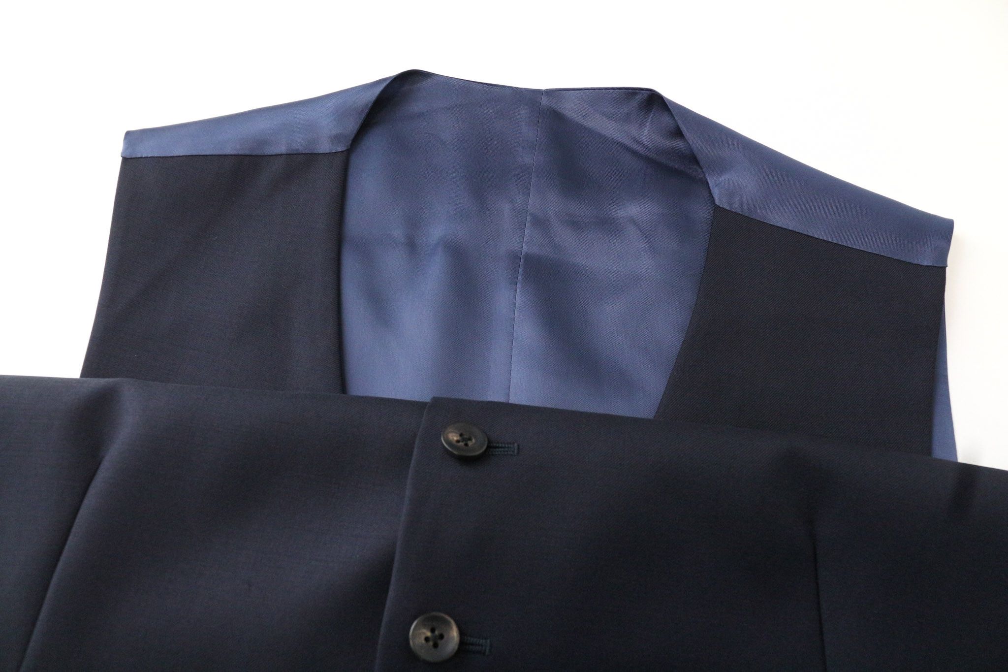 Suitsupply FERRARA UK40S Navy Wool Slim Suit 75038 Size 40S - 6 Thumbnail