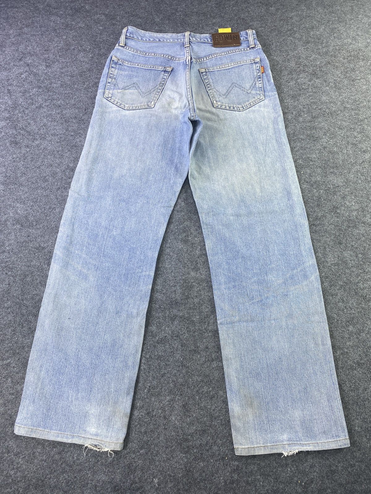 Edwin × Japanese Brand × Jean Edwin 604 Distress Blue Wash Denim - J903 Size US 29 - 4 Thumbnail